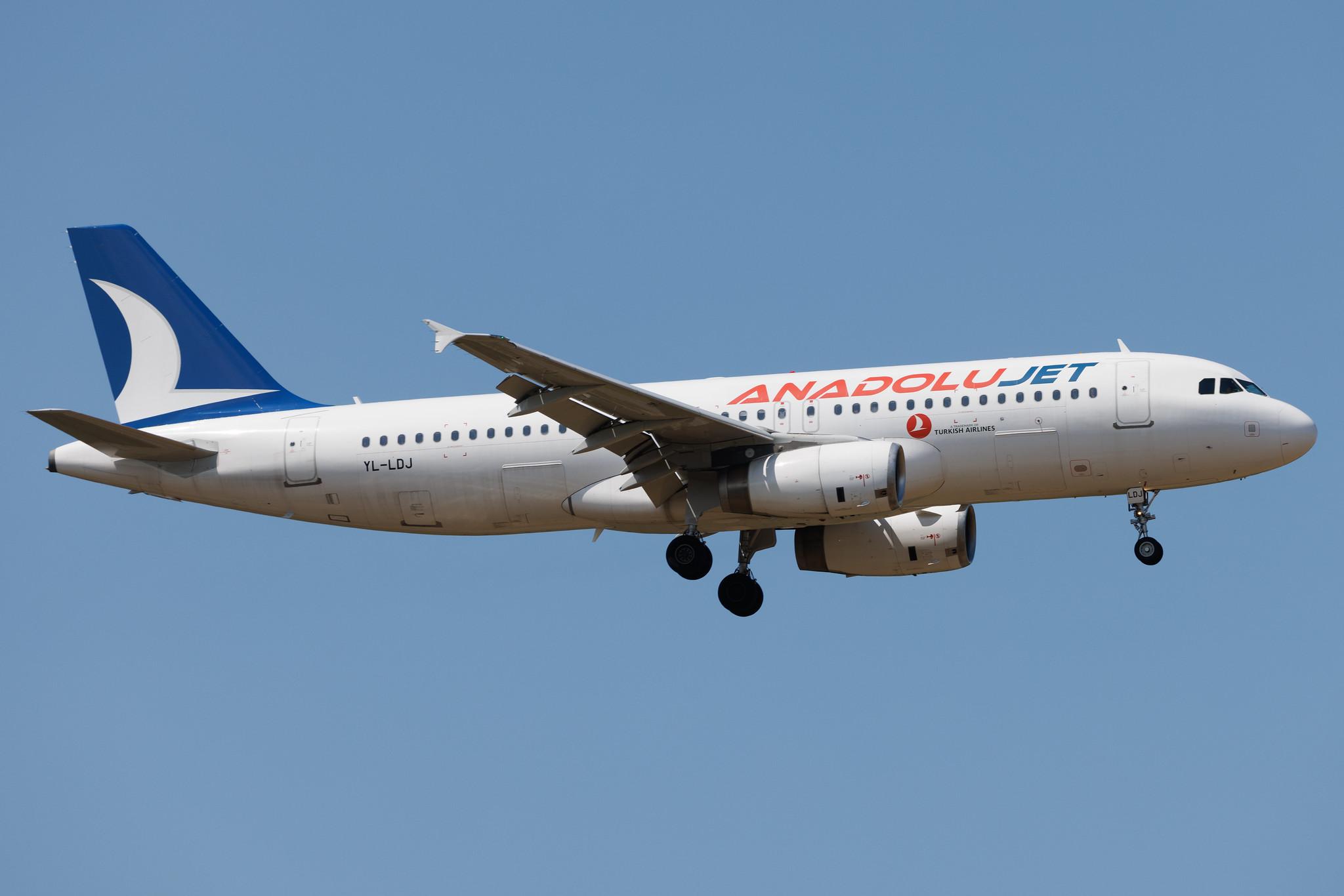 Frankfurt Airport: AnadoluJet (TK / THY) | Operator: Turkish Airlines | Airbus A320-232 A320 | YL-LDJ | MSN 04351