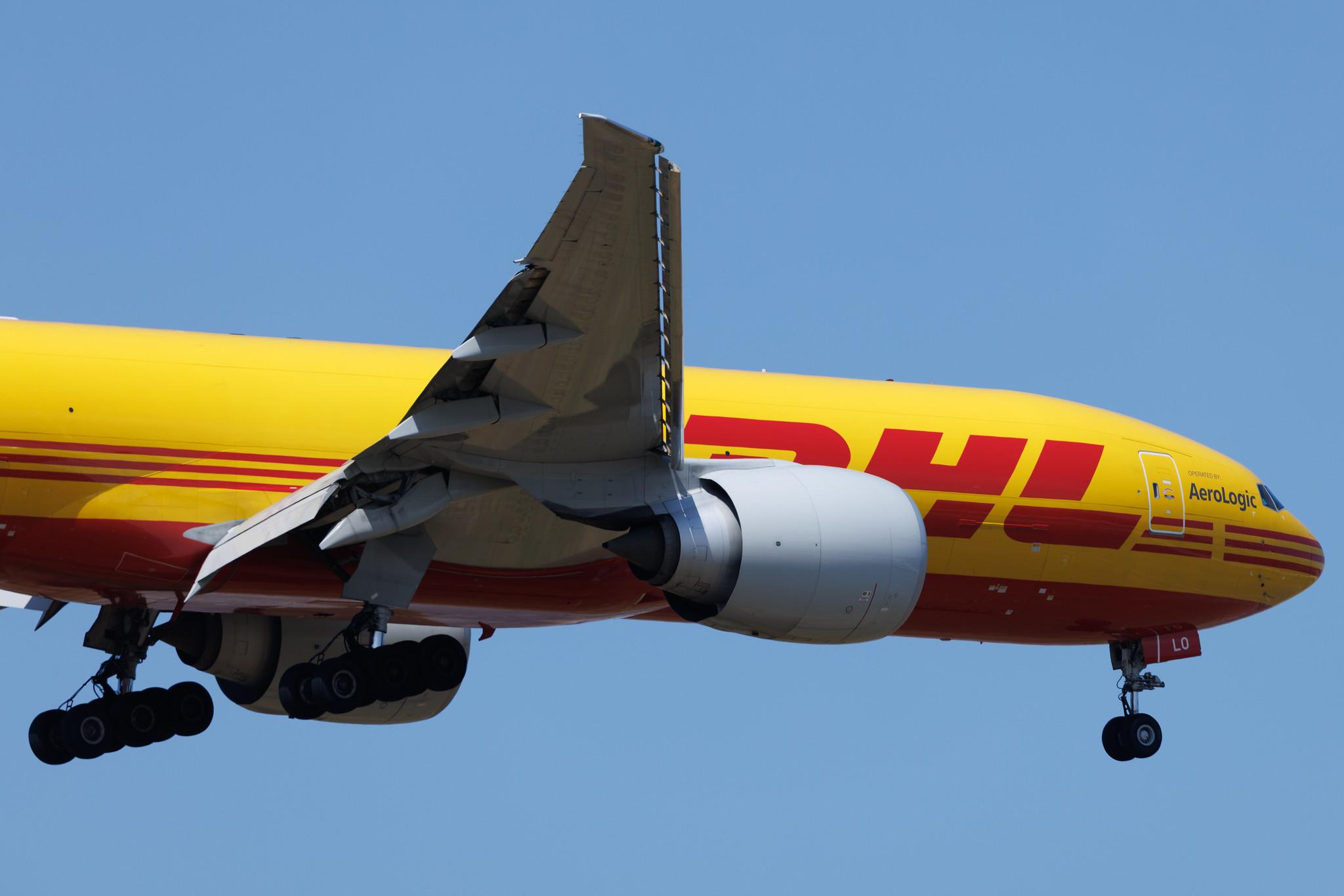 Frankfurt Airport: DHL (D0 / DHK) | Operator: AeroLogic | Boeing 777-F B77L | D-AALO | MSN 66085