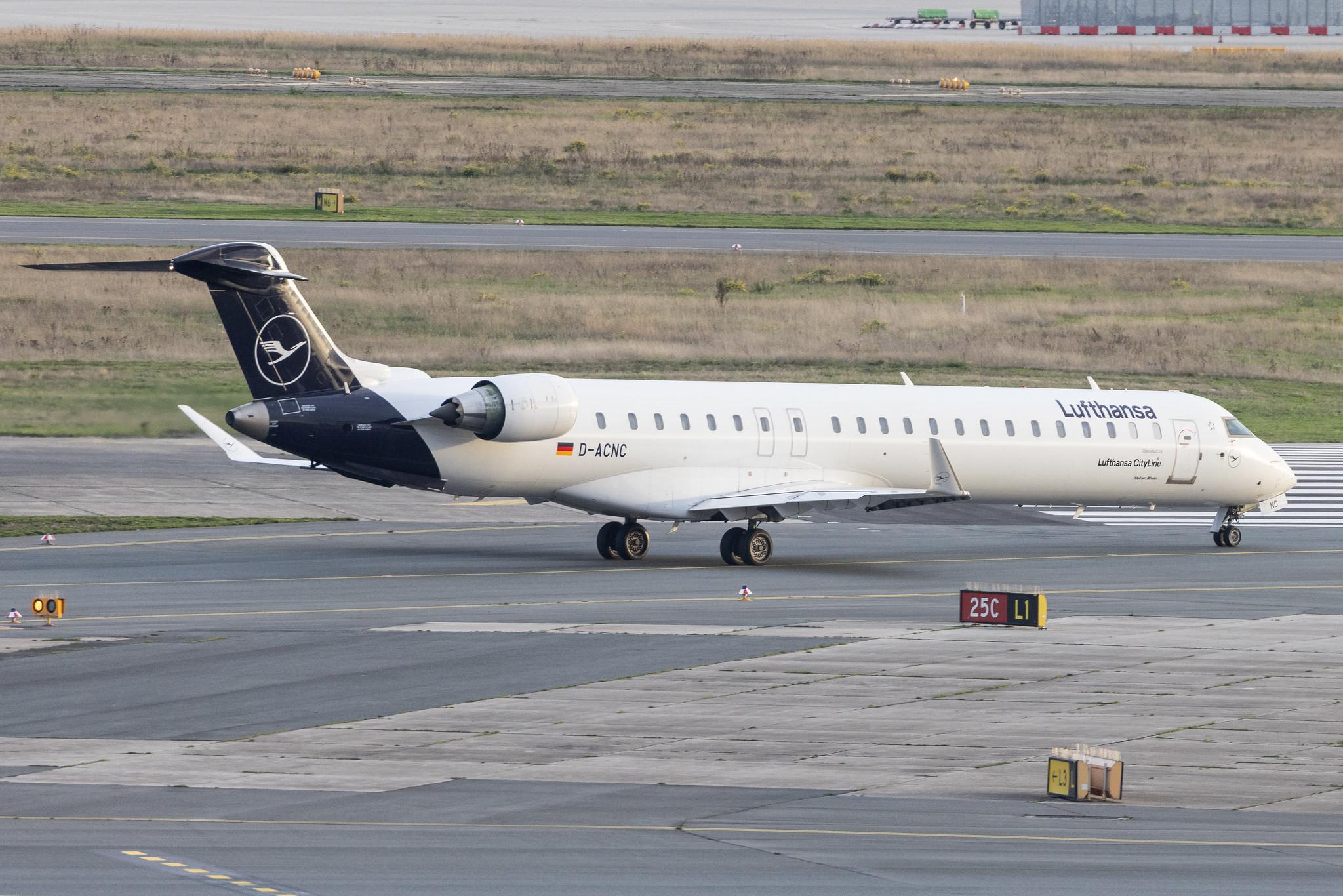 Frankfurt Airport: Lufthansa (LH / DLH) | Operator: Lufthansa CityLine | Mitsubishi CRJ-900LR CRJ9 | D-ACNC | MSN 15236