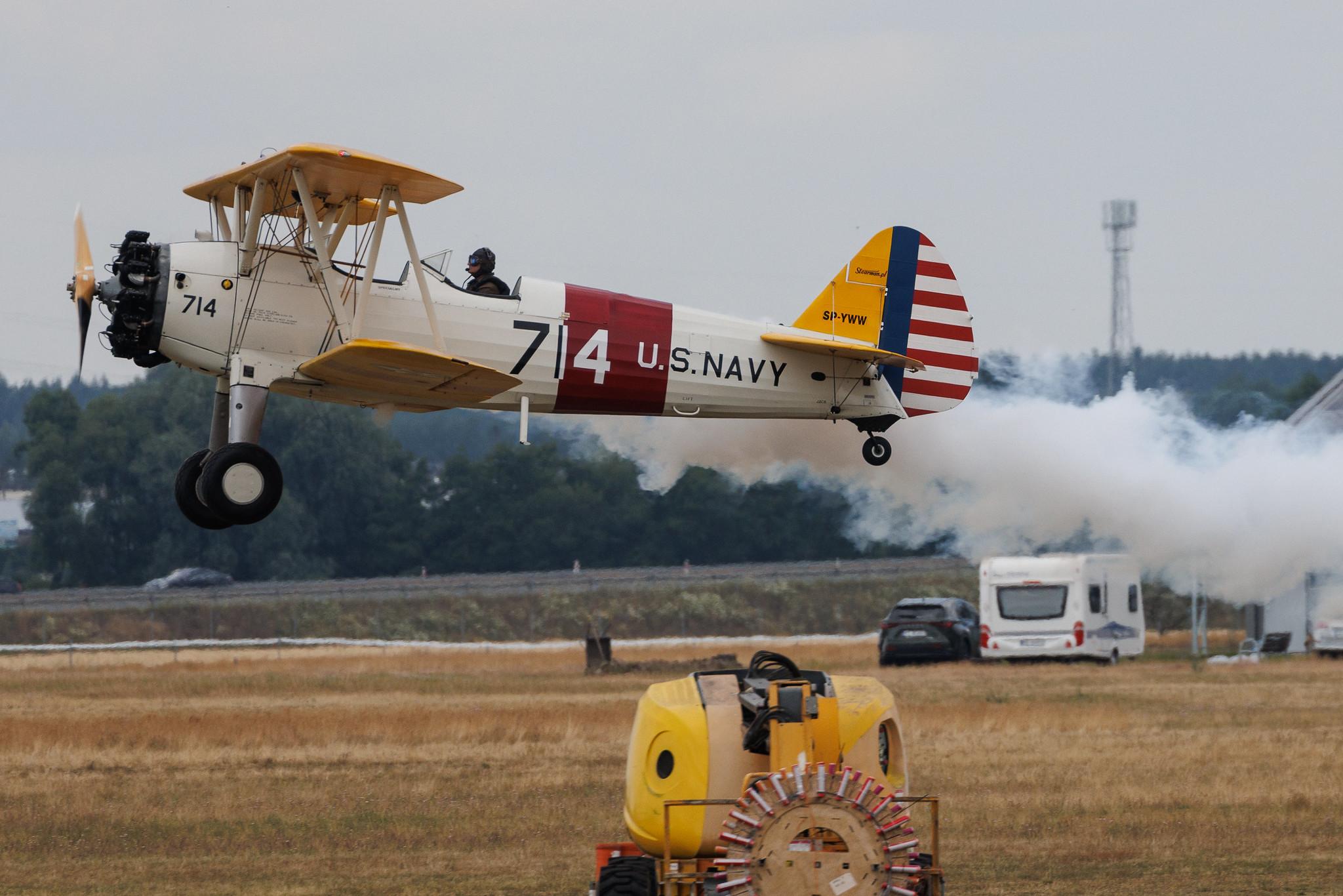 ANTIDOTUM Airshow Leszno: Private owner | Boeing-Stearman Model 75 ST75 | SP-YWW | MSN 75-1204