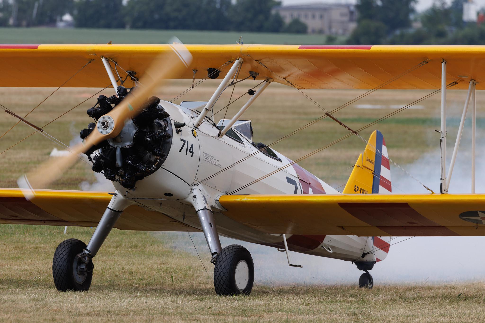 ANTIDOTUM Airshow Leszno: Private owner | Boeing-Stearman Model 75 ST75 | SP-YWW | MSN 75-1204