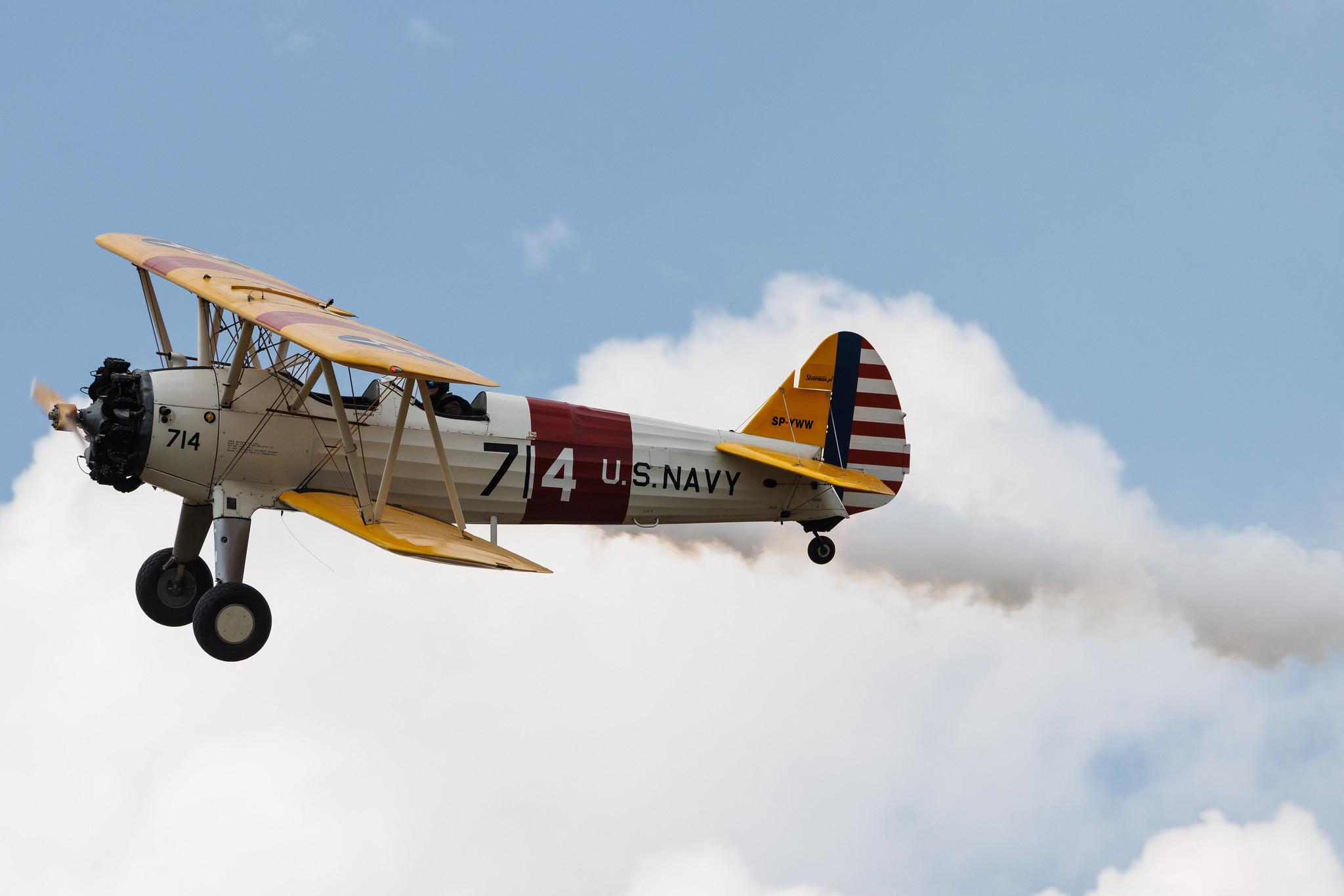 ANTIDOTUM Airshow Leszno: Private owner | Boeing-Stearman Model 75 ST75 | SP-YWW | MSN 75-1204