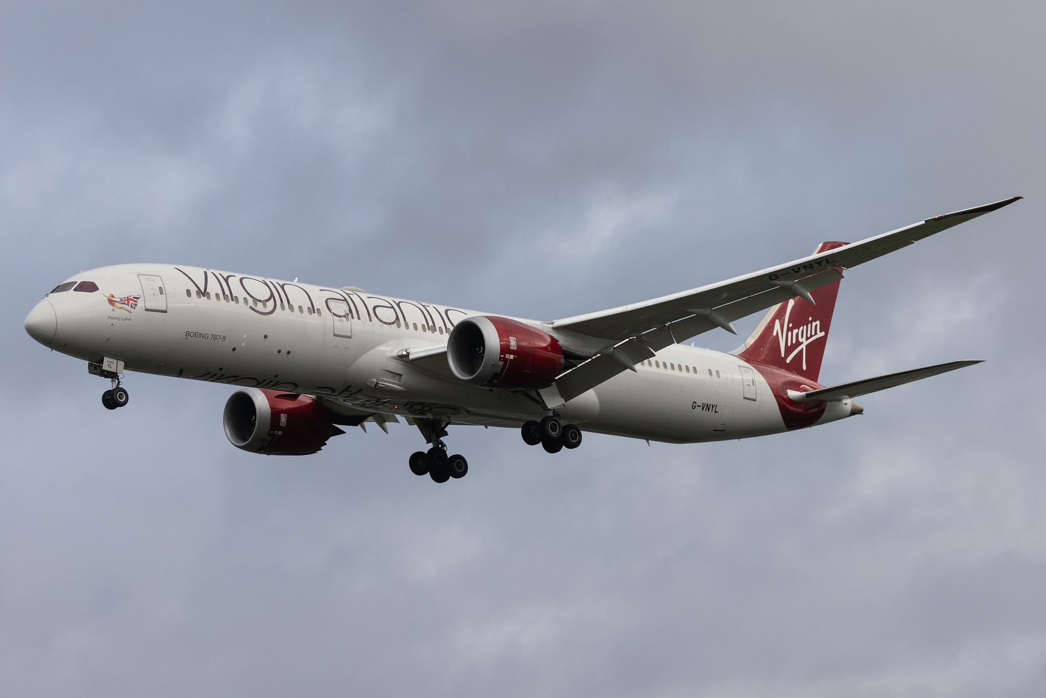 London Heathrow: Virgin Atlantic (VS / VIR) | Boeing 787-9 Dreamliner B789 | G-VNYL | MSN 37981