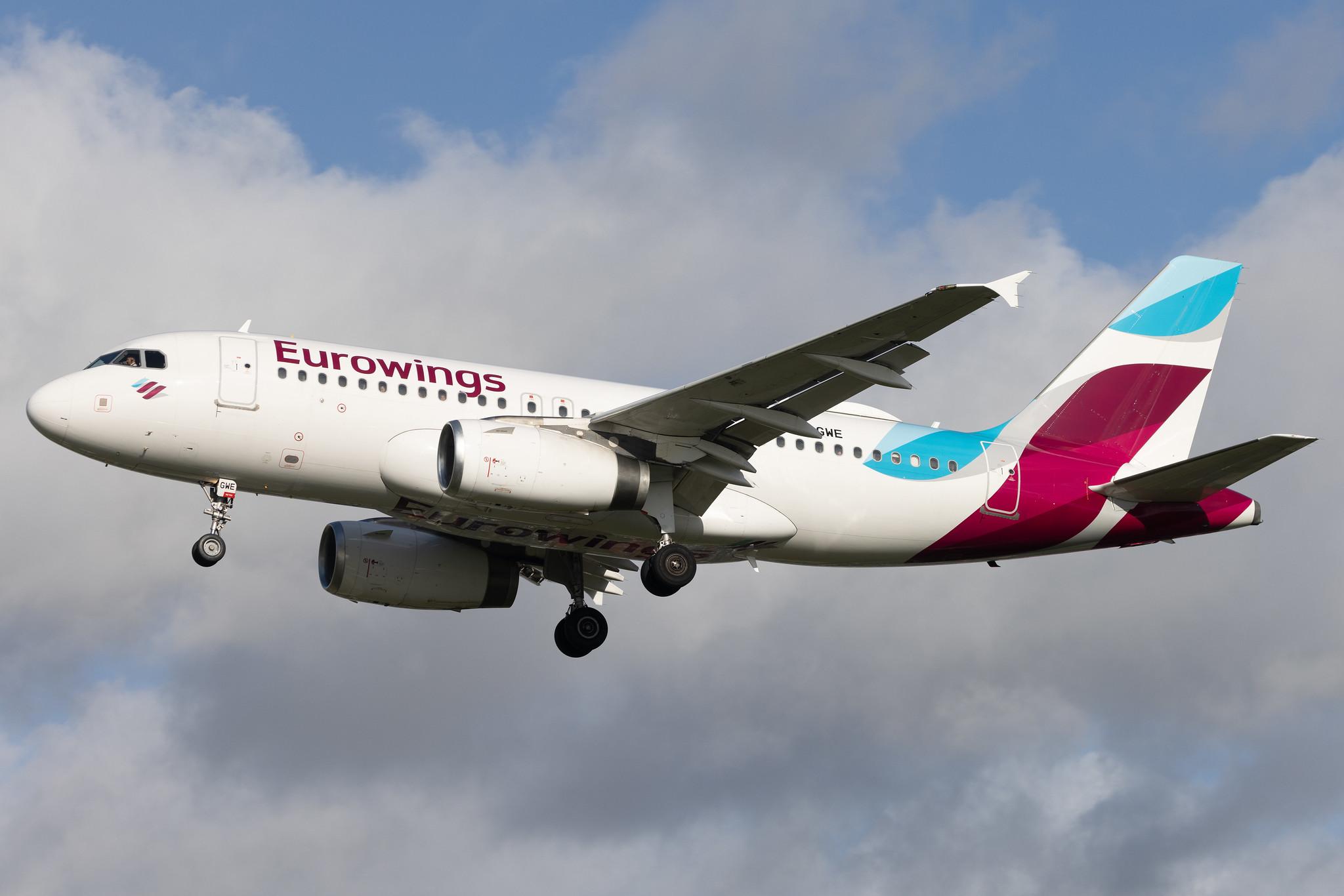 London Heathrow: Eurowings (EW / EWG) | Airbus A319-132 A319 | D-AGWE | MSN 3128
