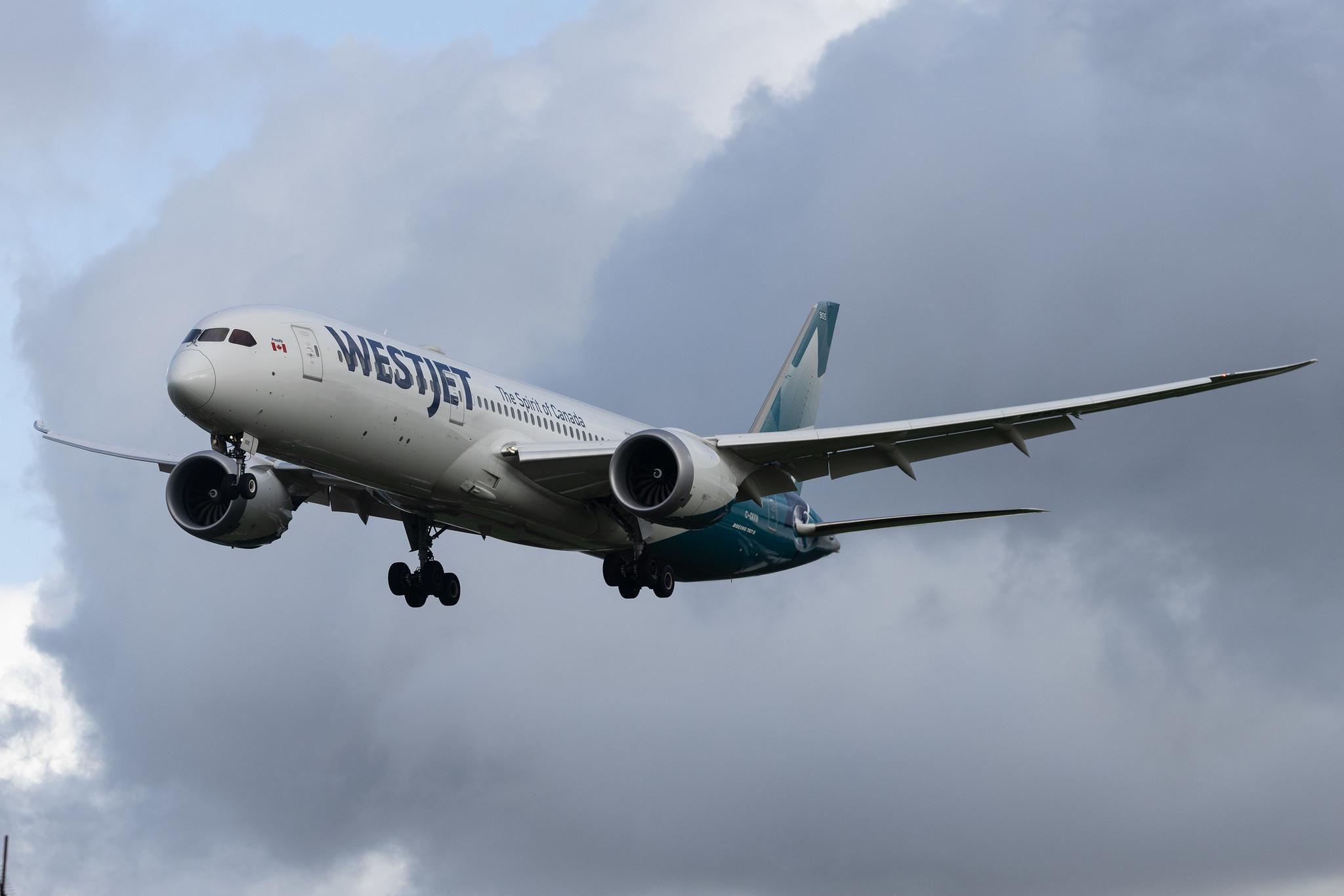London Heathrow: WestJet (WS / WJA) | Boeing 787-9 Dreamliner B789 | C-GKKN | MSN 64977