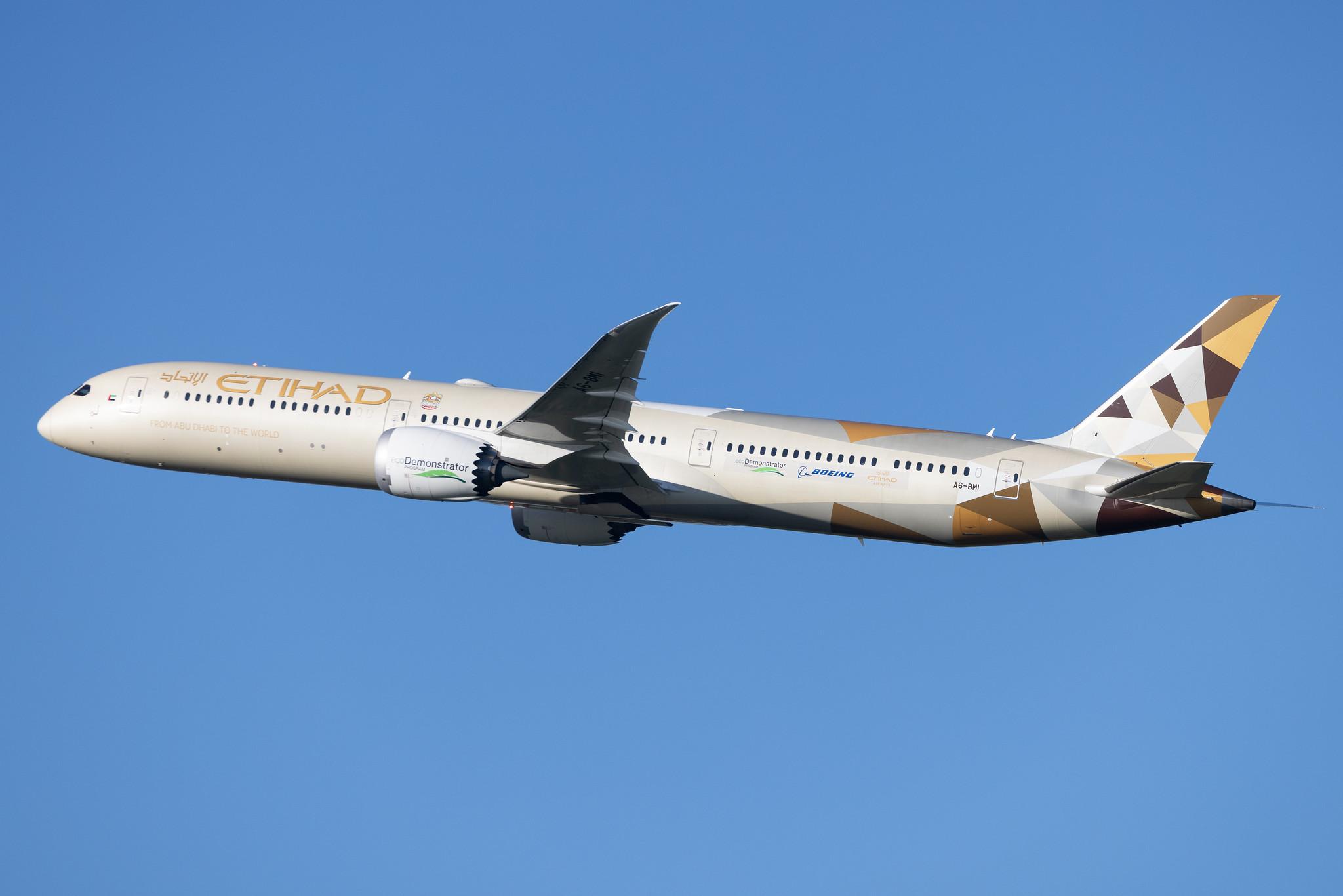 London Heathrow: Etihad Airways (EY / ETD) | Boeing 787-10 Dreamliner B78X | A6-BMI | MSN 60768