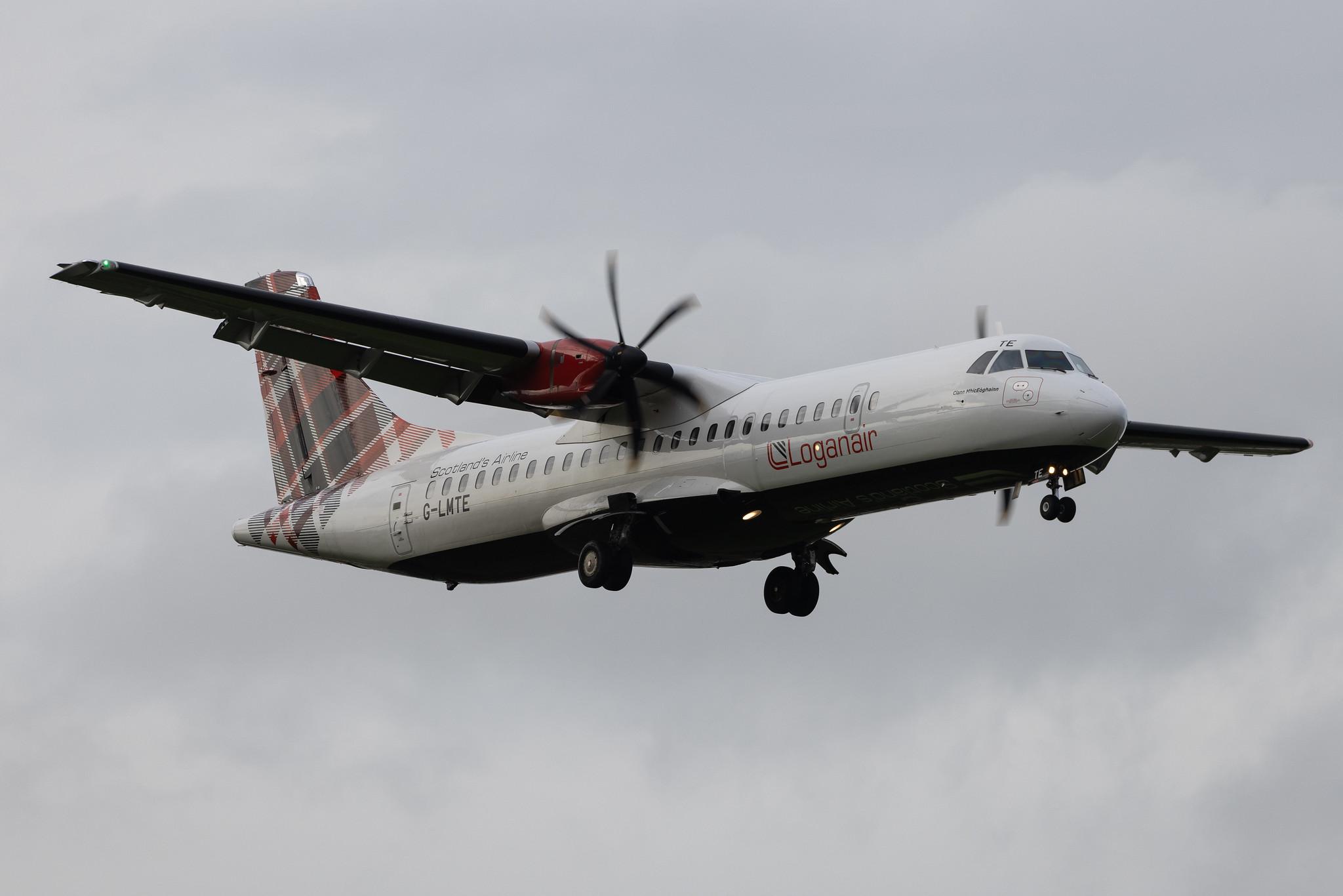 London Heathrow: Loganair (LM / LOG) | ATR 72-600 AT76 | G-LMTE | MSN 1283