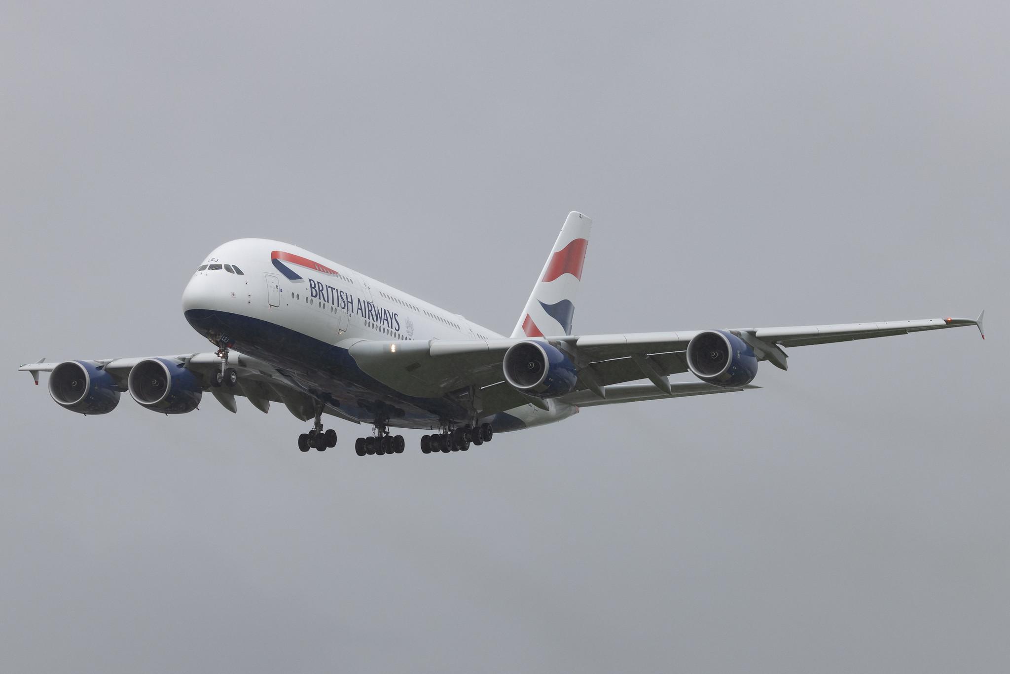 London Heathrow: British Airways (BA / BAW) | Airbus A380-841 A388 | G-XLEJ | MSN 192