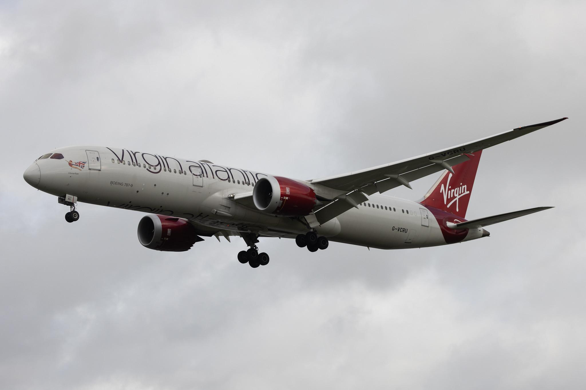London Heathrow: Virgin Atlantic (VS / VIR) | Boeing 787-9 Dreamliner B789 | G-VCRU | MSN 37972