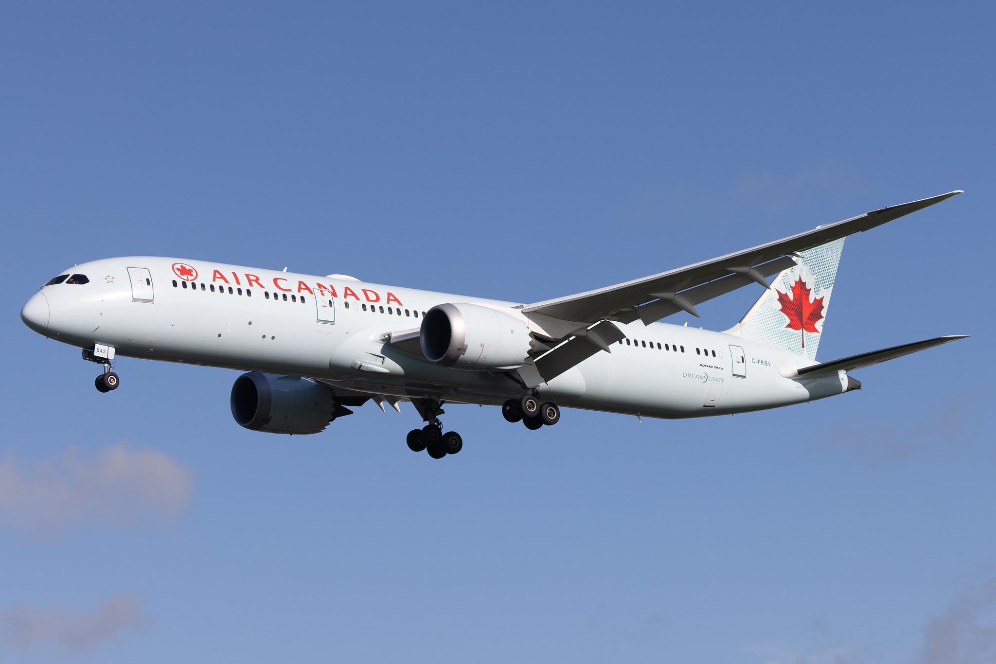 London Heathrow: Air Canada (AC / ACA) | Boeing 787-9 Dreamliner B789 | C-FKSV | MSN 37170