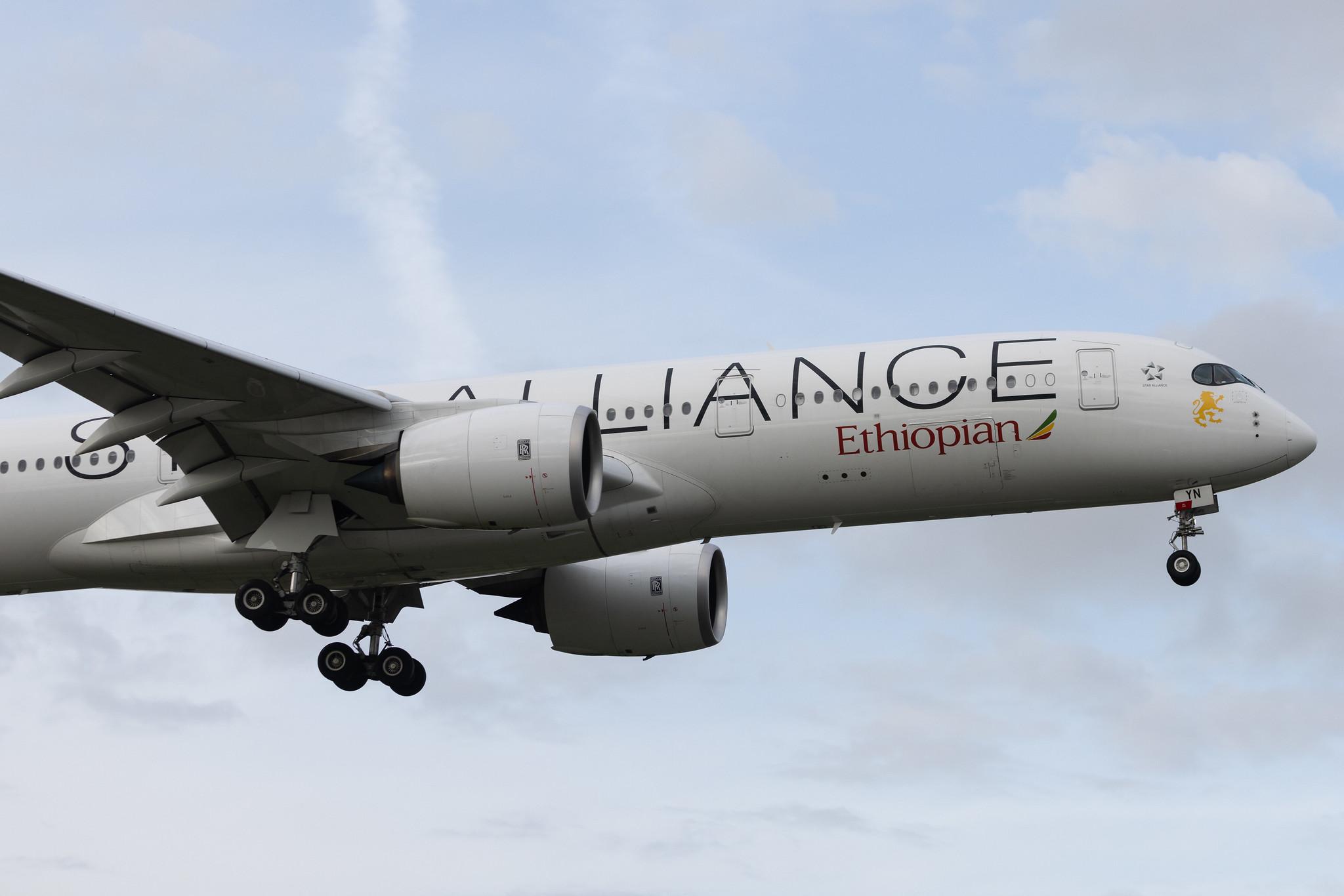 London Heathrow: Ethiopian Airlines (ET / ETH) | Livery: Star Alliance Livery | Airbus A350-941 A359 | ET-AYN | MSN 542