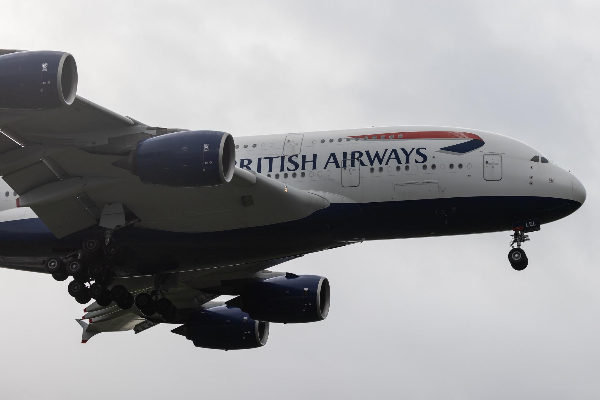 London Heathrow: British Airways (BA / BAW) | Airbus A380-841 A388 | G-XLEL | MSN 215