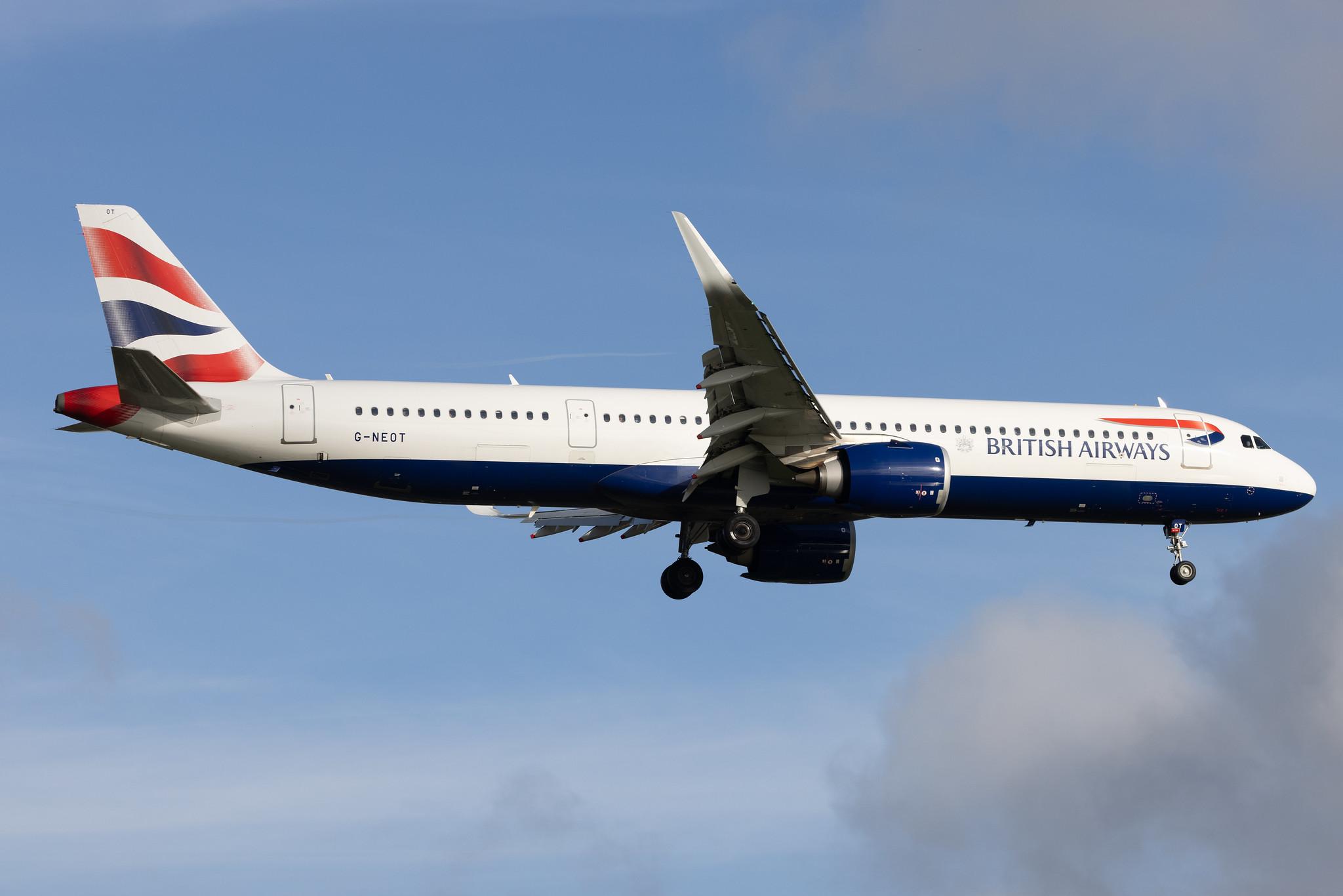 London Heathrow: British Airways (BA / BAW) | Airbus A321-251NX A21N | G-NEOT | MSN 8718