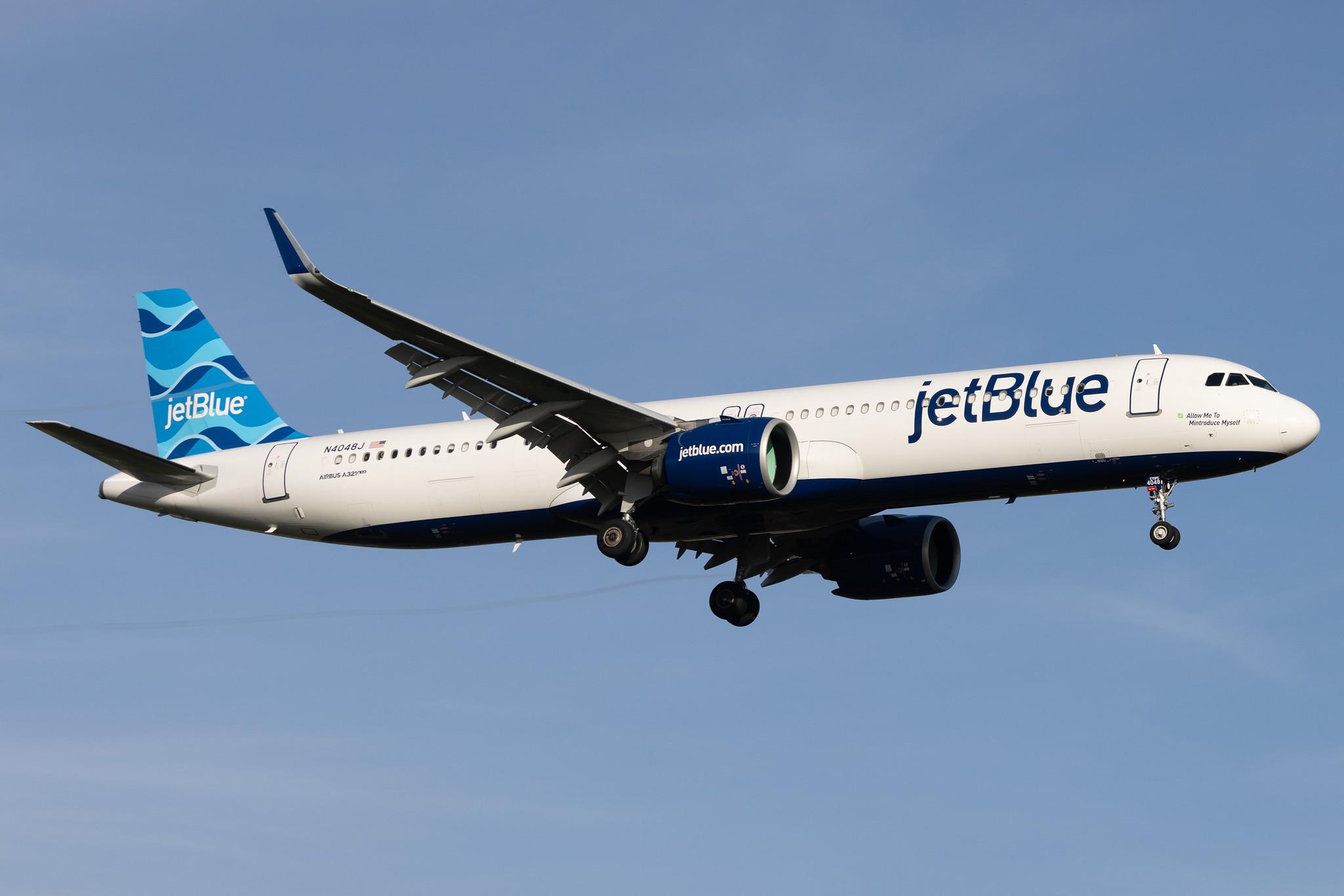 London Heathrow: JetBlue Airways (B6 / JBU) | Airbus A321-271NX A21N | N4048J | MSN 10446