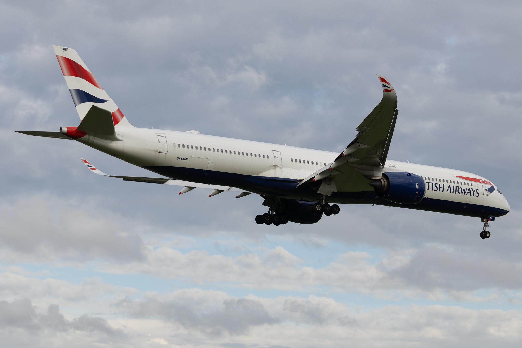 London Heathrow: British Airways (BA / BAW) | Airbus A350-1041 A35K | G-XWBF | MSN 402