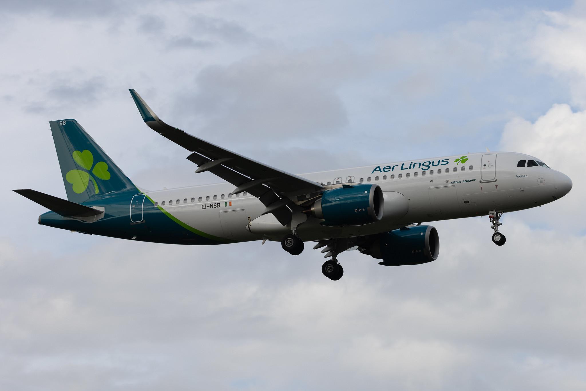 London Heathrow: Aer Lingus (EI / EIN) | Airbus A320-251N A20N | EI-NSB | MSN 10786