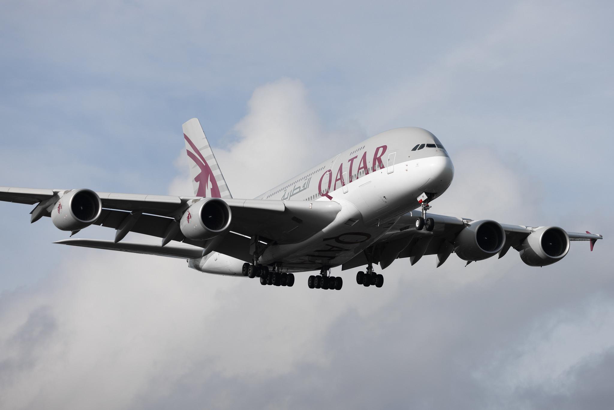 London Heathrow: Qatar Airways (QR / QTR) | Airbus A380-861 A388 | A7-APF | MSN 189