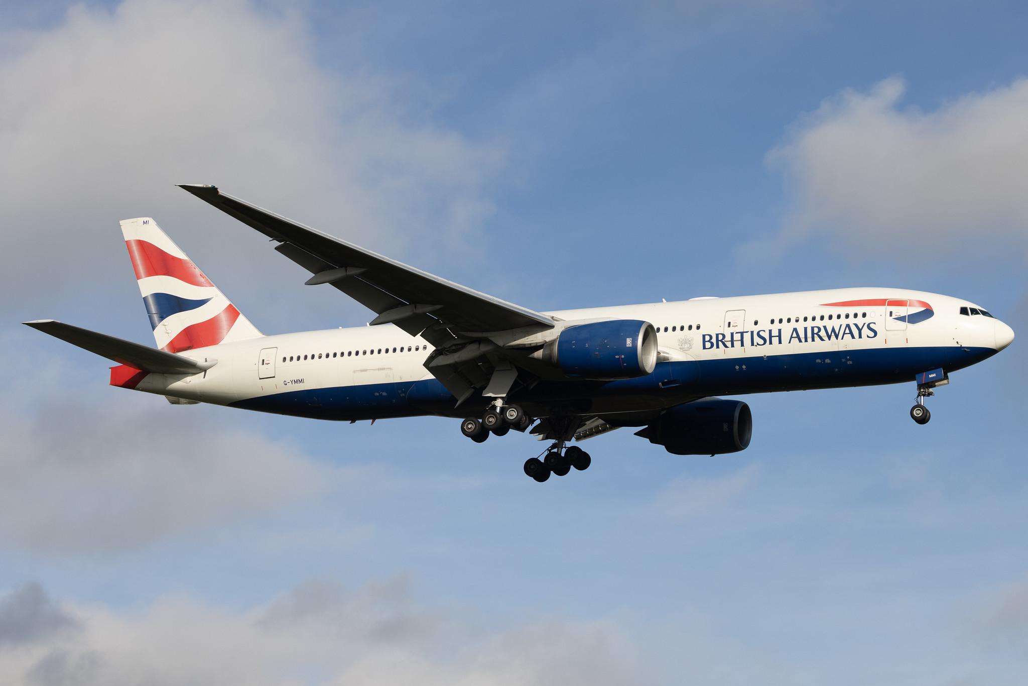 London Heathrow: British Airways (BA / BAW) | Boeing 777-236(ER) B772 | G-YMMI | MSN 30310