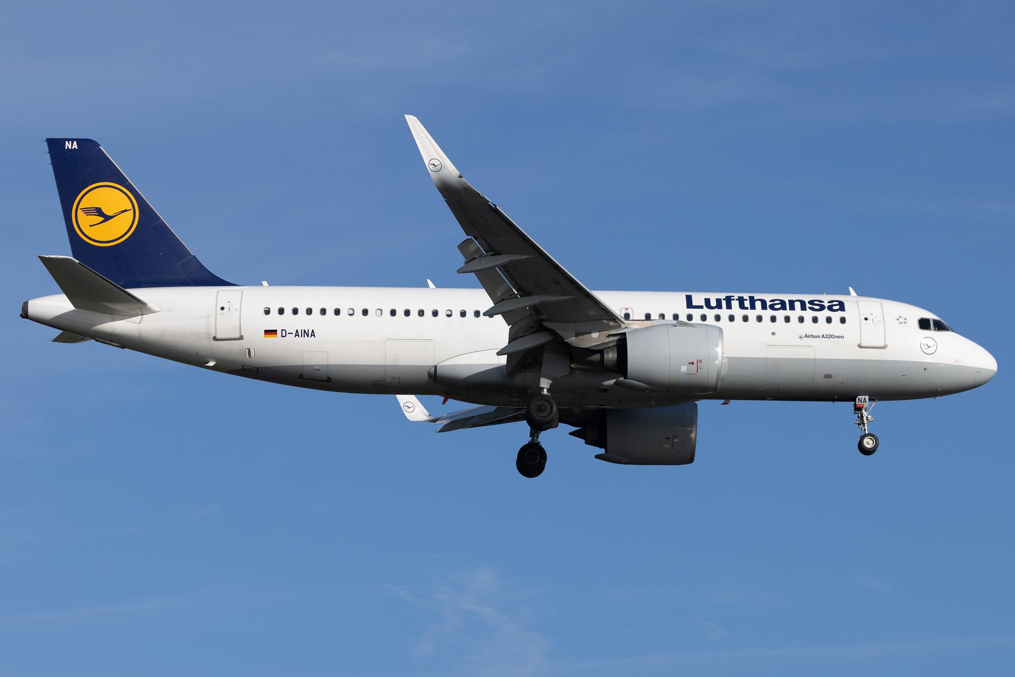 London Heathrow: Lufthansa (LH / DLH) | Airbus A320-271N A20N | D-AINA | MSN 6801