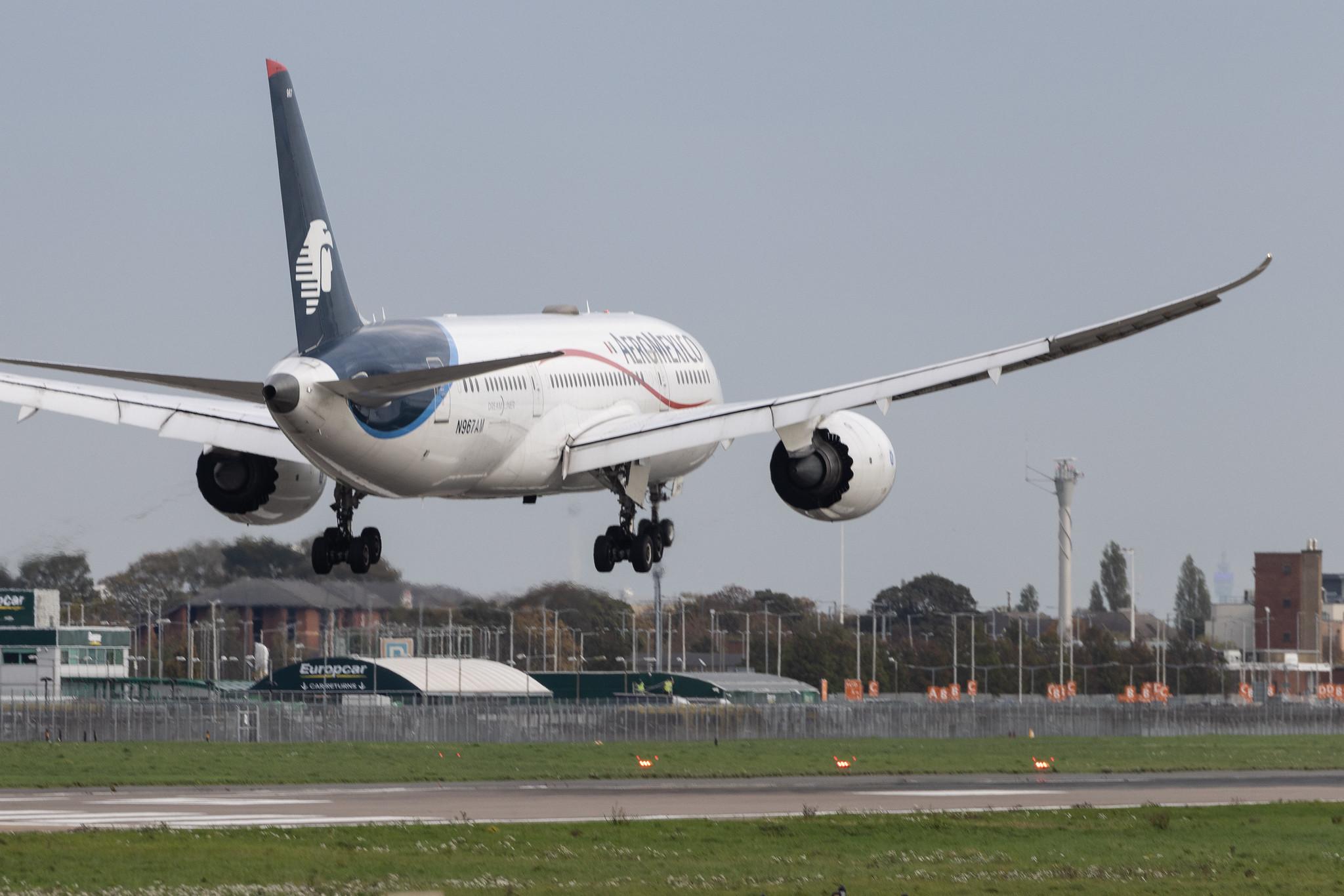 London Heathrow: Aeromexico (AM / AMX) | Boeing 787-8 Dreamliner B788 | N967AM | MSN 35312