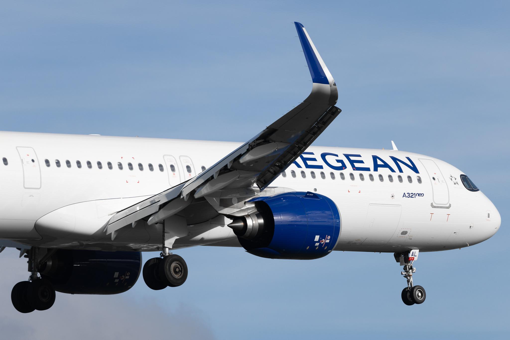 London Heathrow: Aegean Airlines (A3 / AEE) | Airbus A321-271NX A21N | SX-NAL | MSN 10967