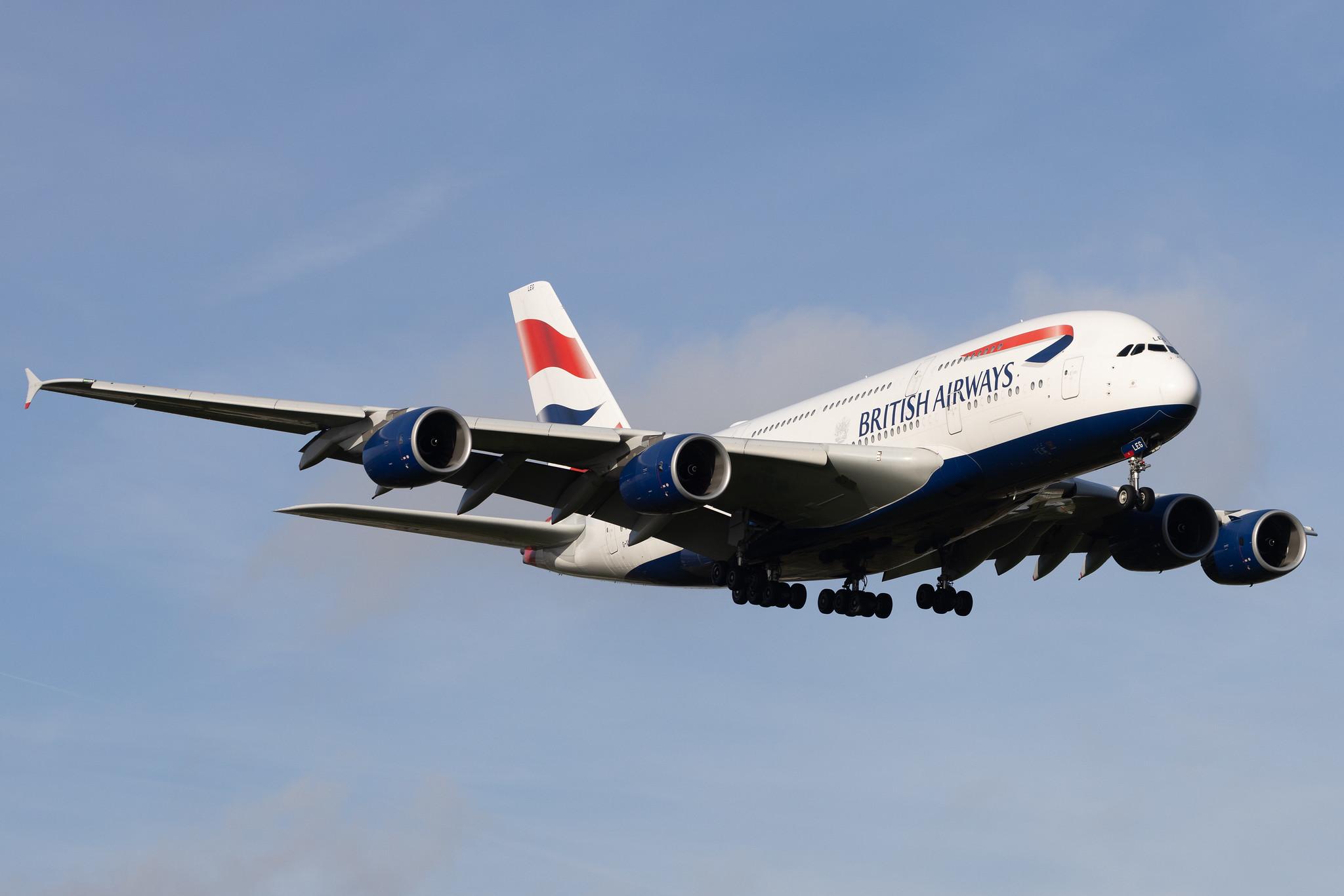 London Heathrow: British Airways (BA / BAW) | Airbus A380-841 A388 | G-XLEG | MSN 161