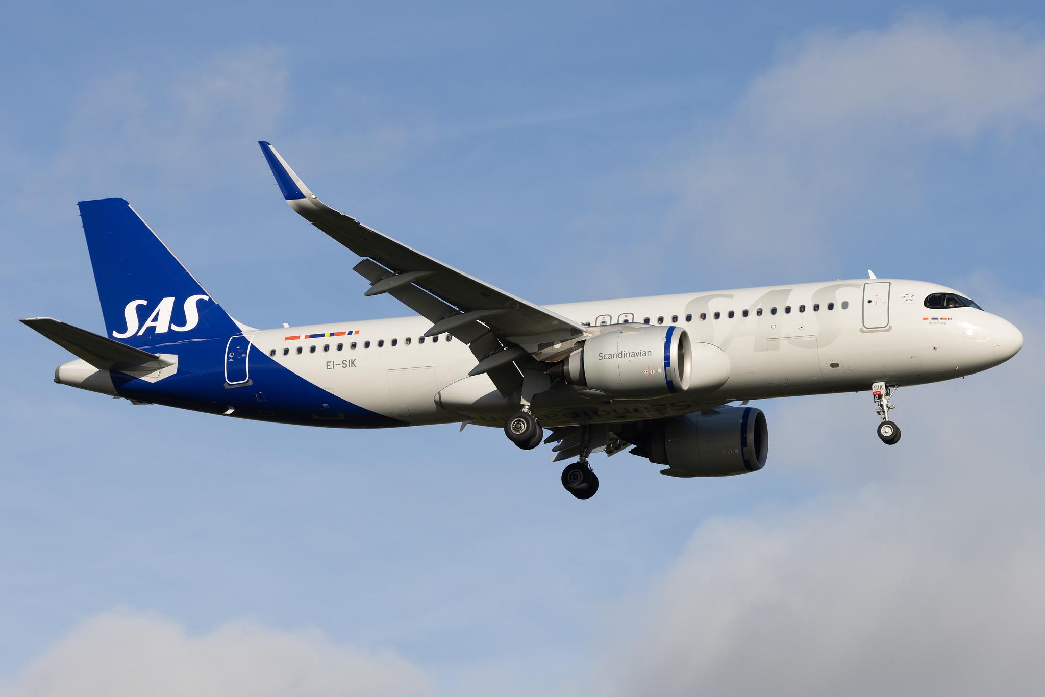 London Heathrow: SAS (SK / SAS) | Operator: SAS Connect | Airbus A320-251N A20N | EI-SIK | MSN 10716