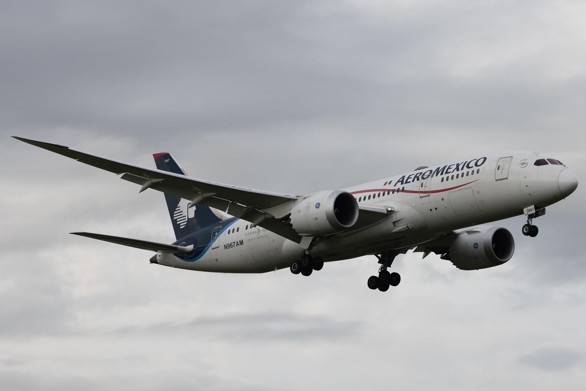 London Heathrow: Aeromexico (AM / AMX) | Boeing 787-8 Dreamliner B788 | N967AM | MSN 35312