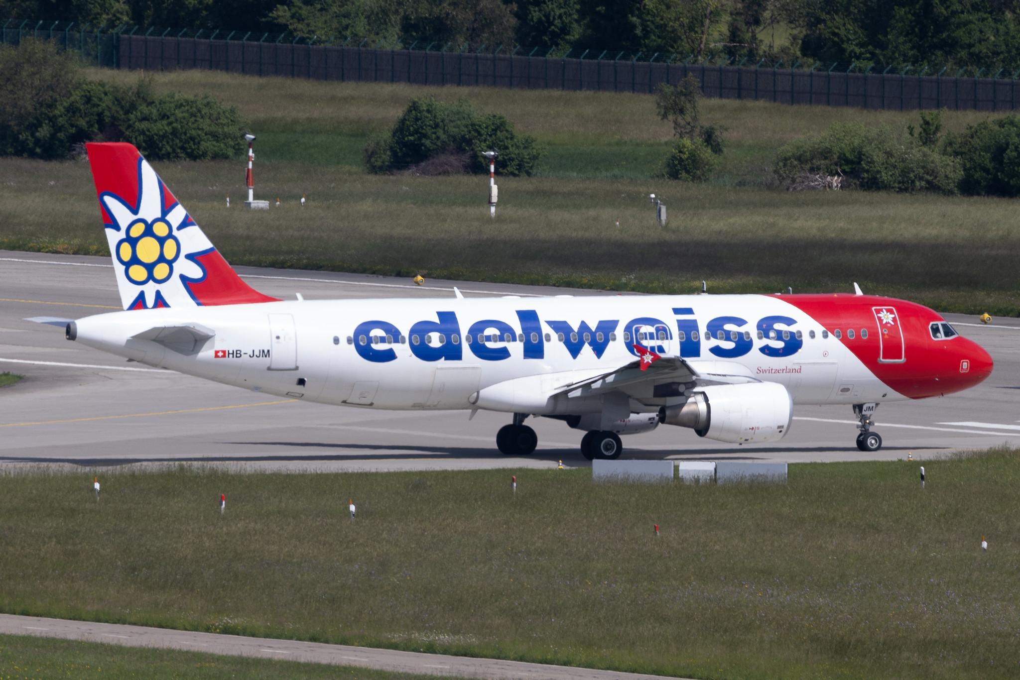 Flughafen Zürich: Edelweiss Air (WK / EDW) | Airbus A320-214 A320 | HB-JJM | MSN 2627