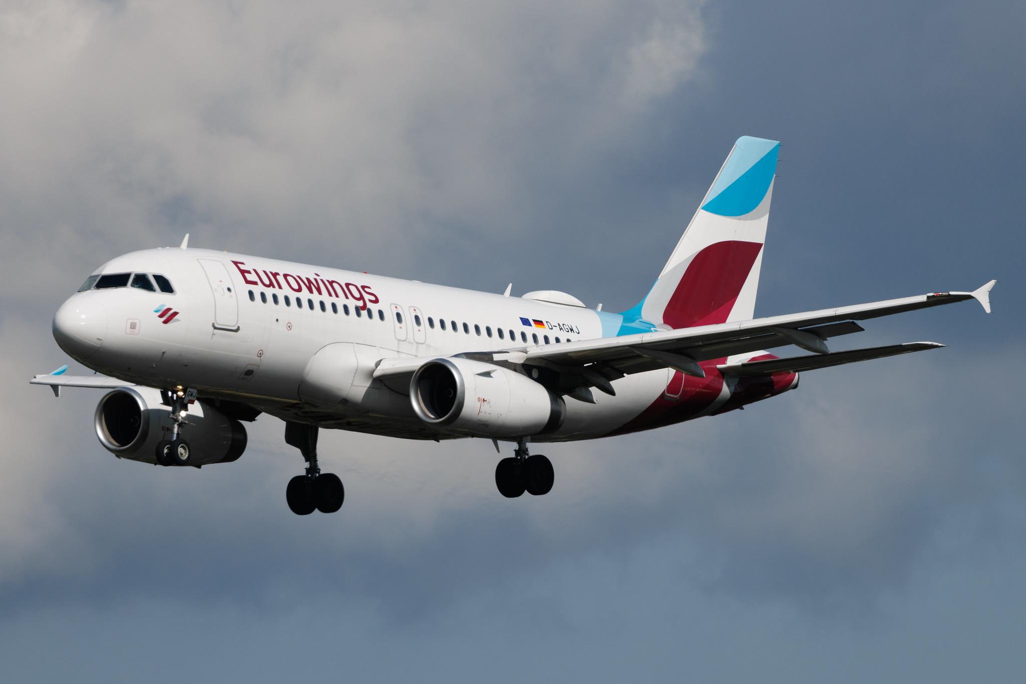 Hamburg Airport: Eurowings (EW / EWG) |  Airbus A319-132 A319 | D-AGWJ | MSN 3375