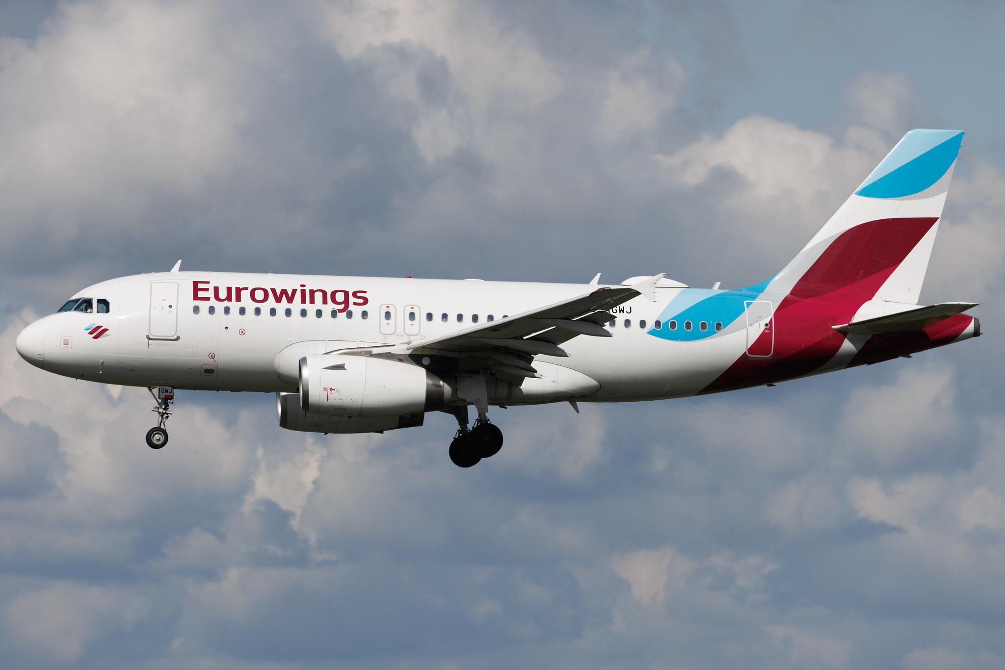 Hamburg Airport: Eurowings (EW / EWG) |  Airbus A319-132 A319 | D-AGWJ | MSN 3375
