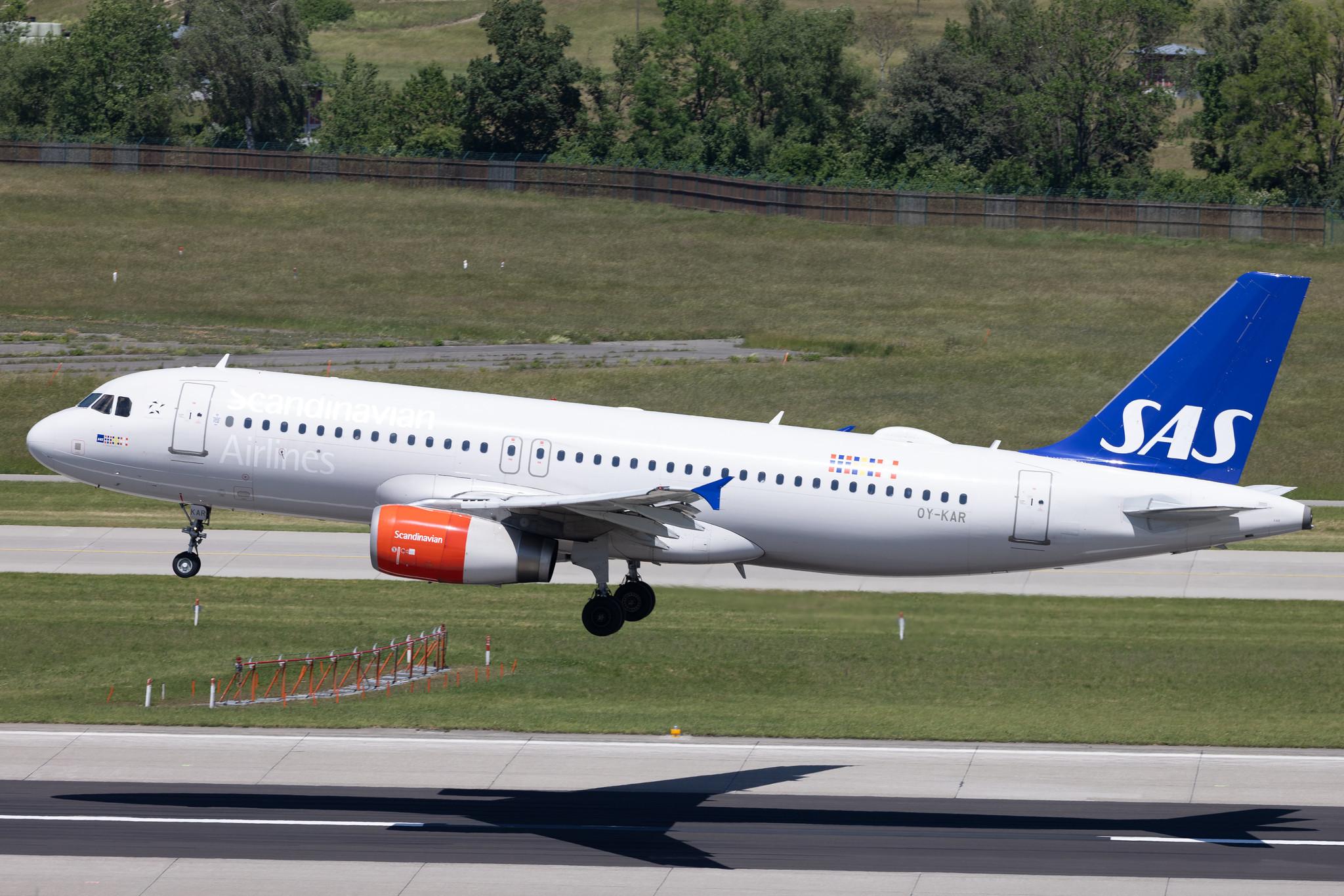 Flughafen Zürich: SAS (SK / SAS) | Airbus A320-232 A320 | OY-KAR | MSN 3159
