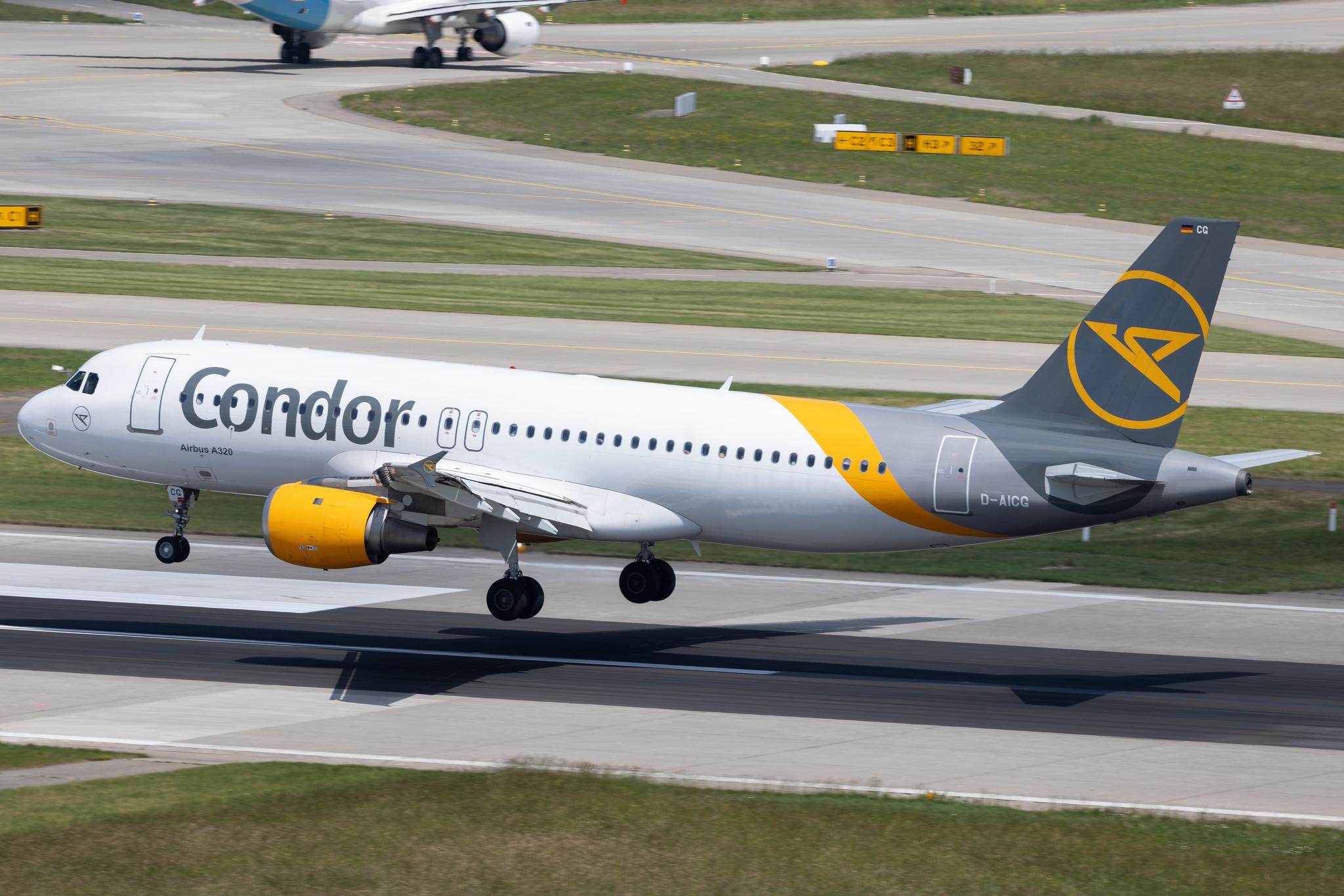Flughafen Zürich: Condor (DE / CFG) | Airbus A320-212 A320 | D-AICG | MSN 0957