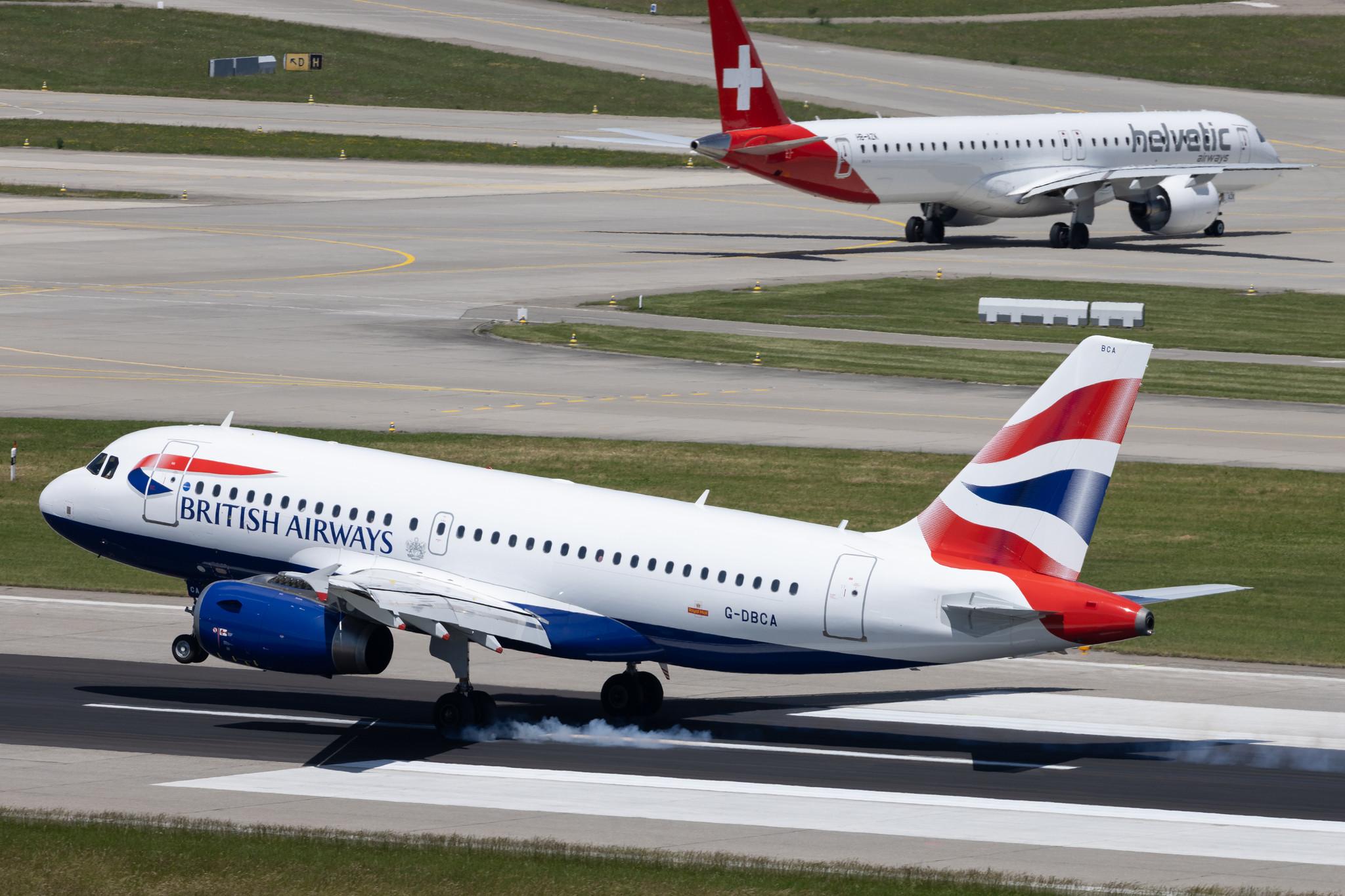 Flughafen Zürich: British Airways (BA / BAW) | Airbus A319-131 A319 | G-DBCA | MSN 2098
