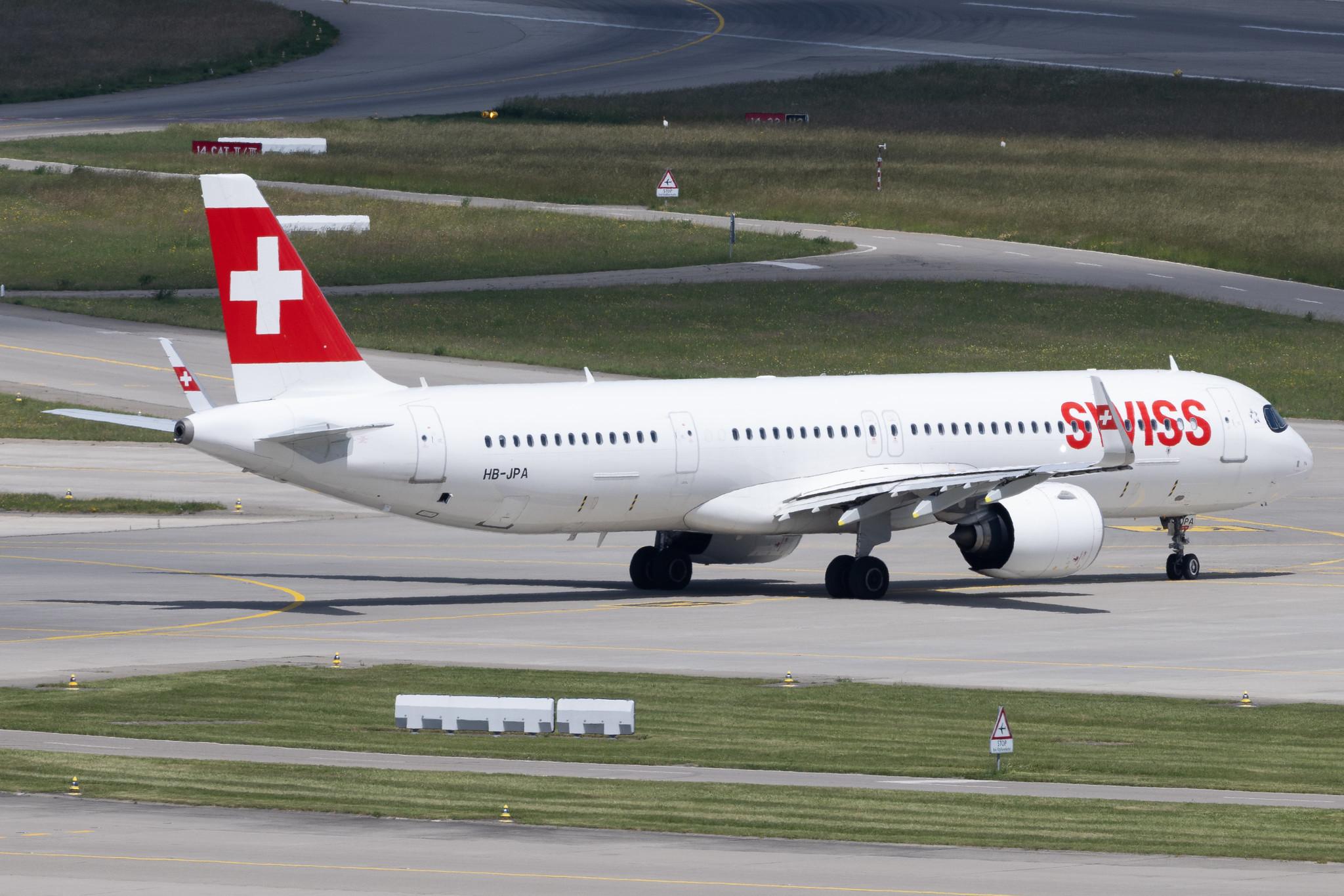 Flughafen Zürich: Swiss (LX / SWR) | Airbus A321-271NX A21N | HB-JPA | MSN 09417