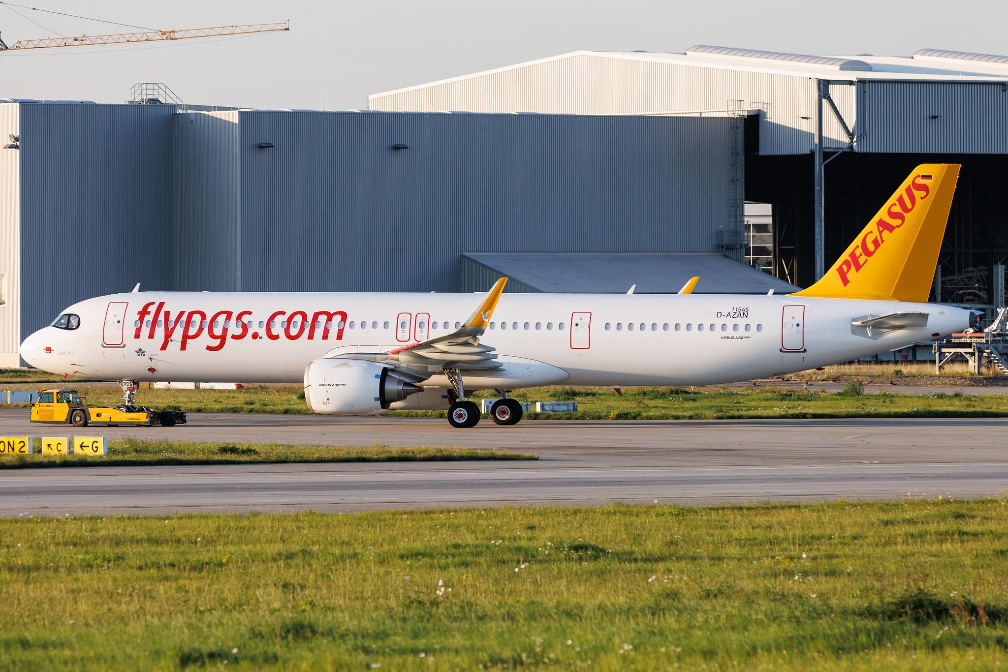 Hamburg Finkenwerder: Pegasus (PC / PGT) | Airbus A321-251NX A21N | D-AZAN | TC-RDS | MSN 11545