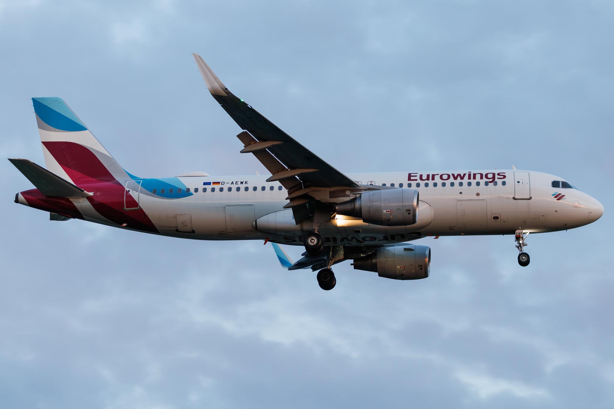 Hamburg Airport: Eurowings (EW / EWG) | Airbus A320-214 A320 | D-AEWK | MSN 7261