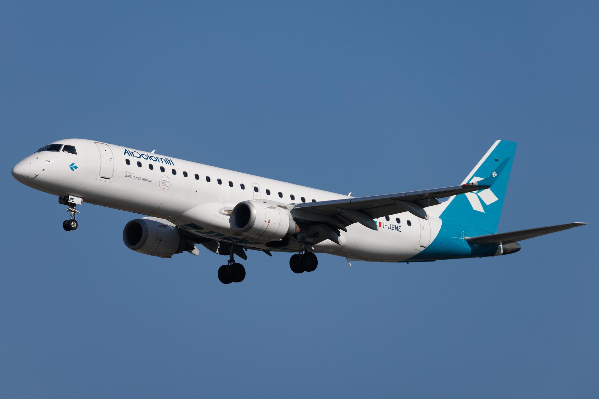 Frankfurt Airport: Air Dolomiti (EN / DLA) | Embraer E190LR E190 | I-JENE | MSN 19000333
