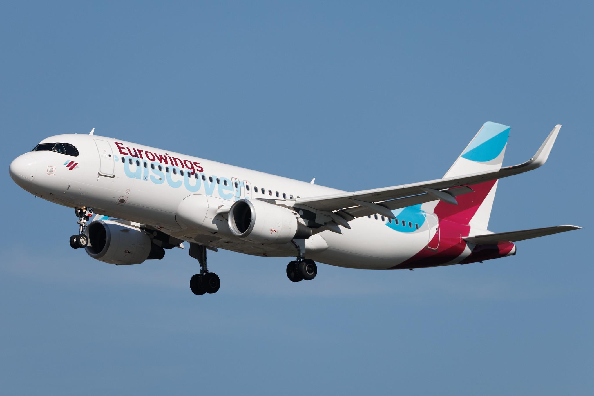 Frankfurt Airport: Eurowings Discover (4Y / OCN) | Airbus A320-214 A320 | D-AIUQ | MSN 6947