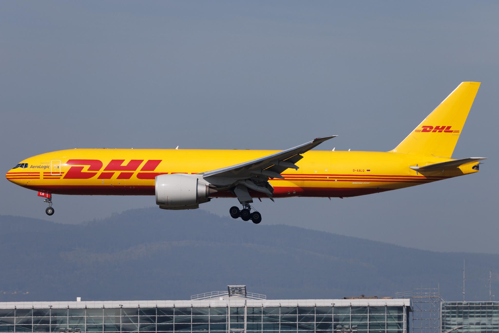 Frankfurt Airport: DHL (D0 / DHK) | Operator: AeroLogic | Boeing 777-F B77L | D-AALQ | MSN 66088