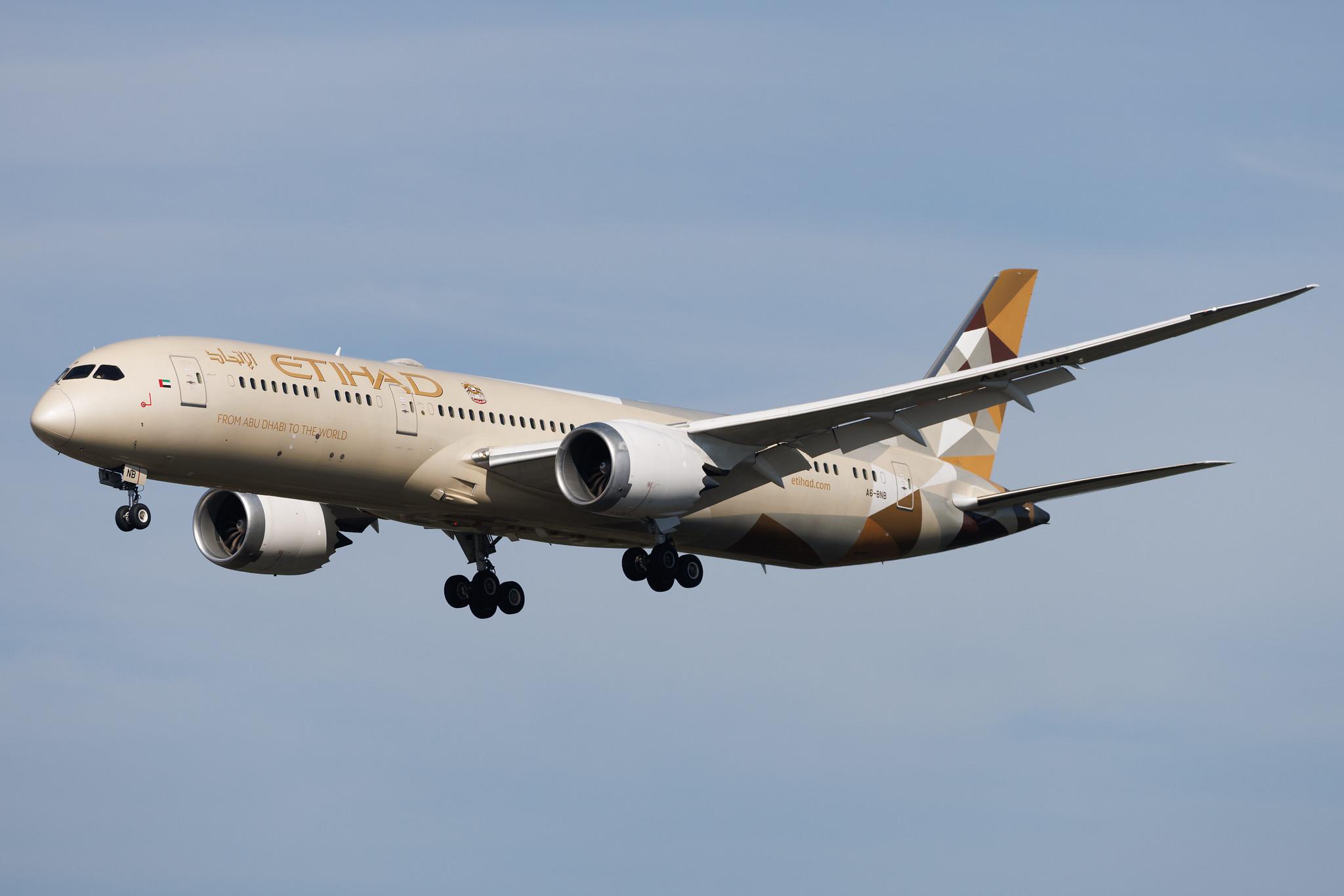 Frankfurt Airport: Etihad Airways (EY / ETD) | Boeing 787-9 Dreamliner B789 | A6-BNB | MSN 39669