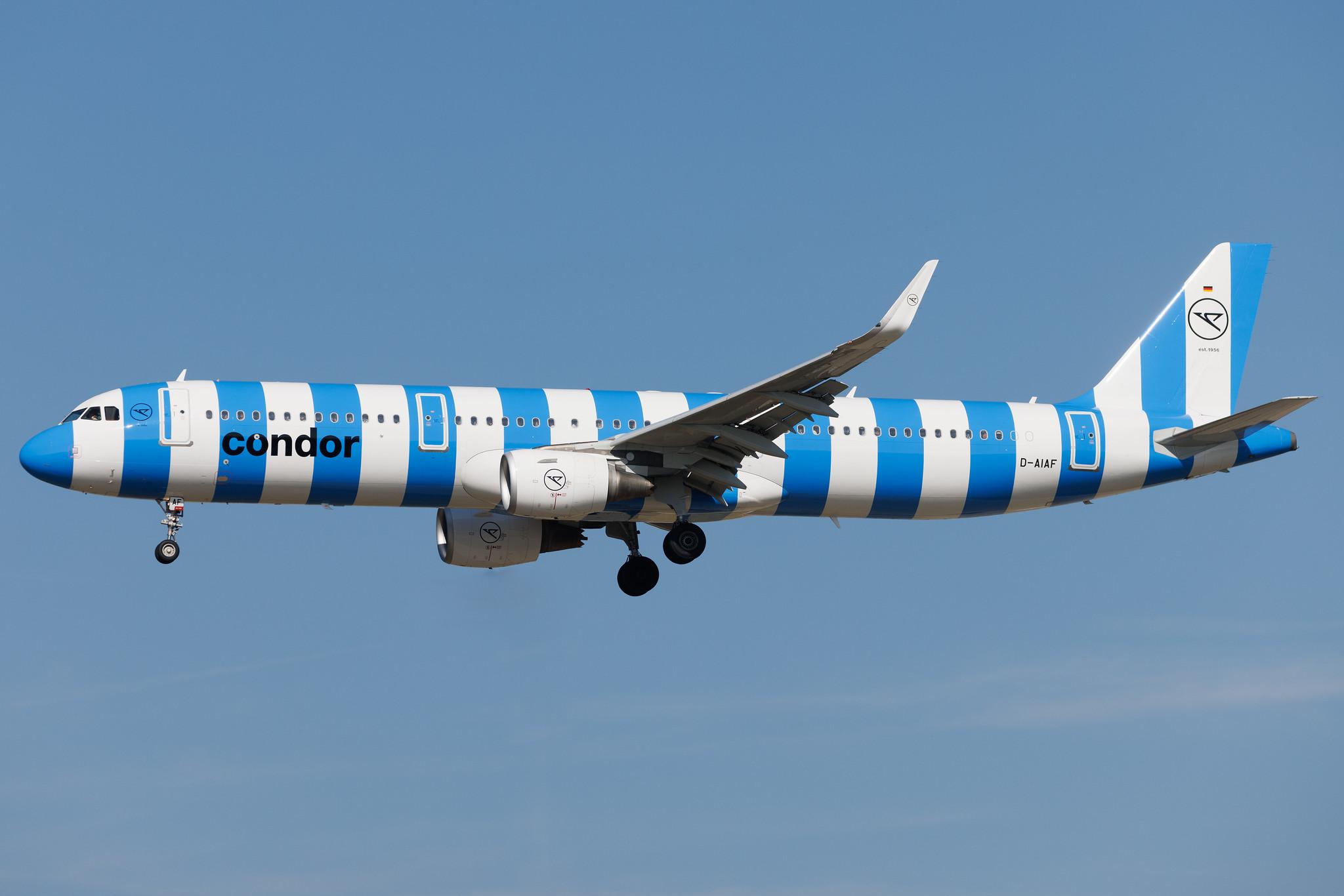 Frankfurt Airport: Condor (DE / CFG) | Airbus A321-211 A321 | D-AIAF | MSN 6459