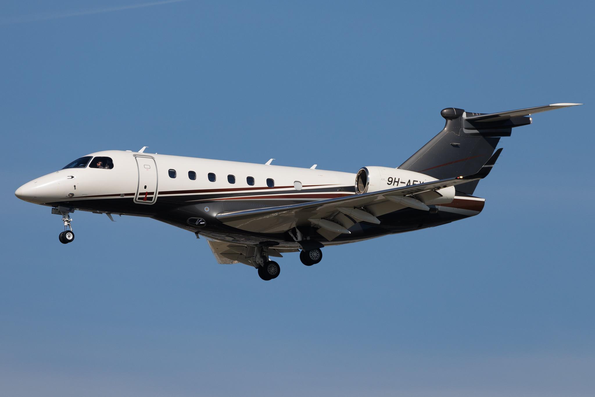 Frankfurt Airport: Flexjet Operations Malta (/ FJO) | Embraer Legacy 500 E550 | 9H-AFX | MSN 55000028
