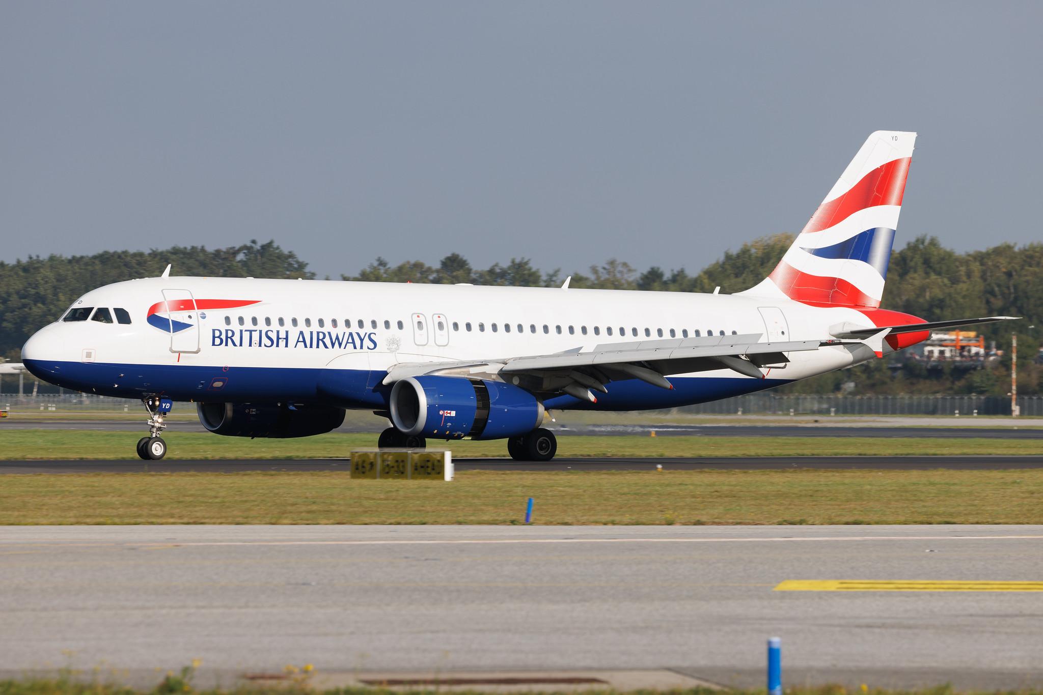 Hamburg Airport: British Airways (BA / BAW) | Airbus A320-232 A320 | G-EUYD | MSN 3726