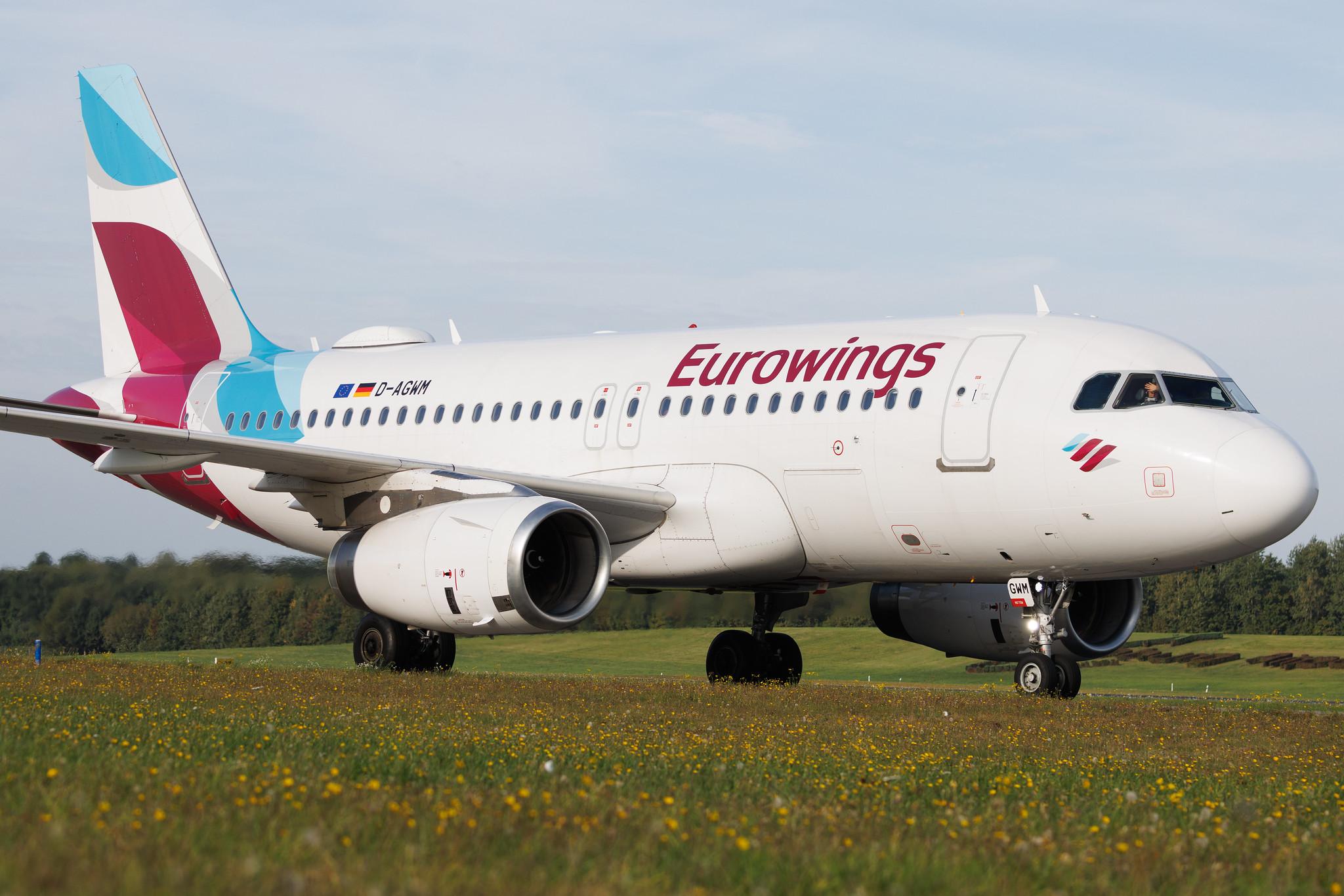 Hamburg Airport: Eurowings (EW / EWG) | Airbus A319-132 A319 | D-AGWM | MSN 3839