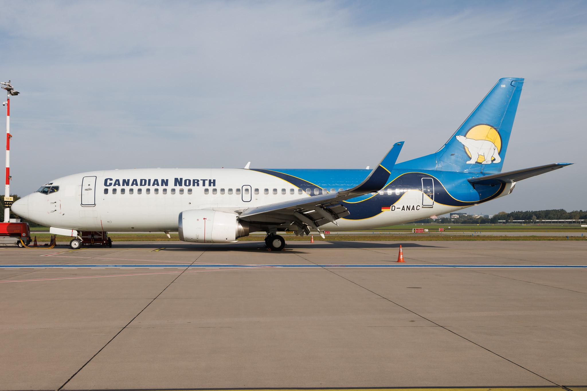Hamburg Airport: Canadian North (5T / AKT) | Boeing 737-36Q B733 | D-ANAC | MSN 28760