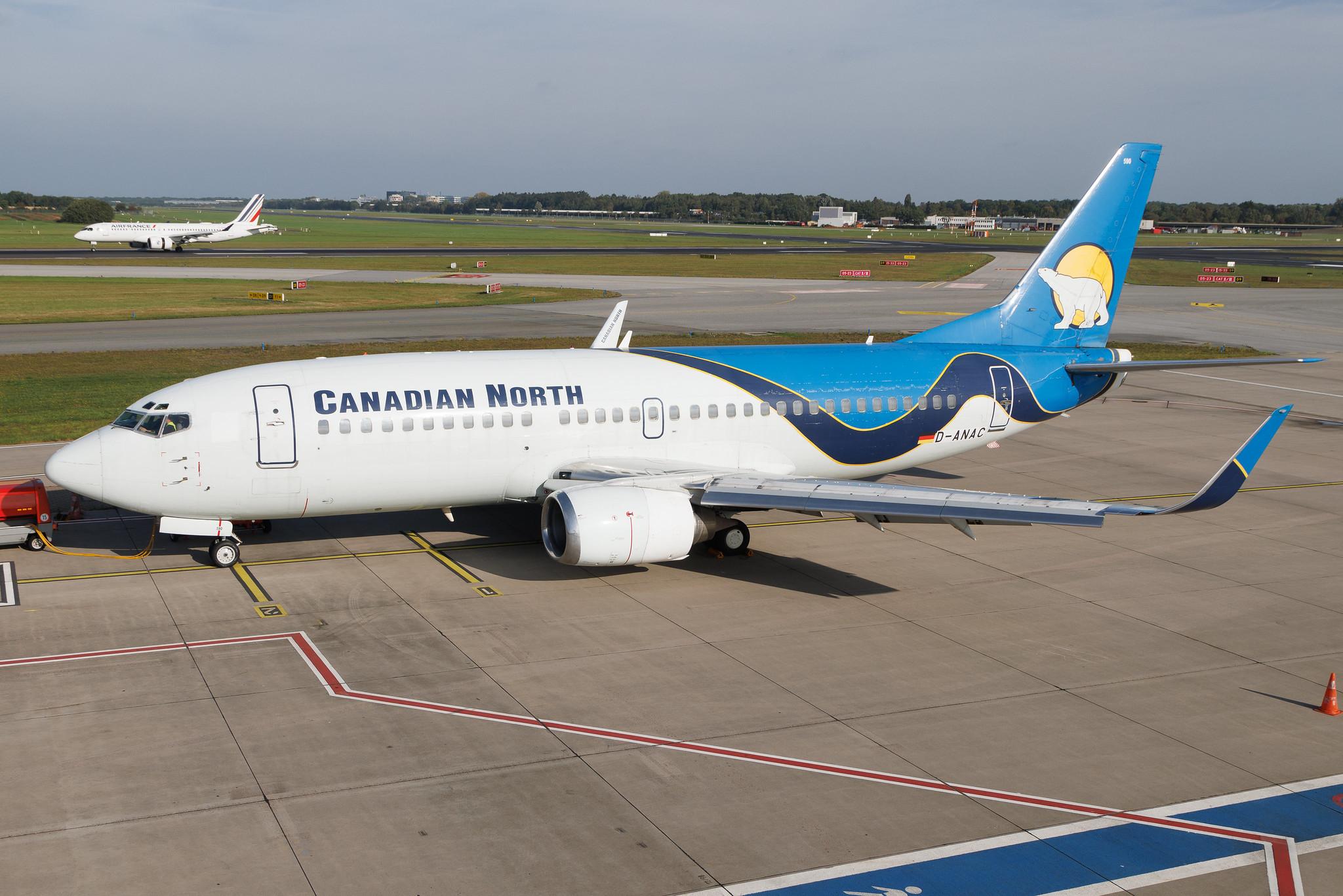 Hamburg Airport: Canadian North (5T / AKT) | Boeing 737-36Q B733 | D-ANAC | MSN 28760