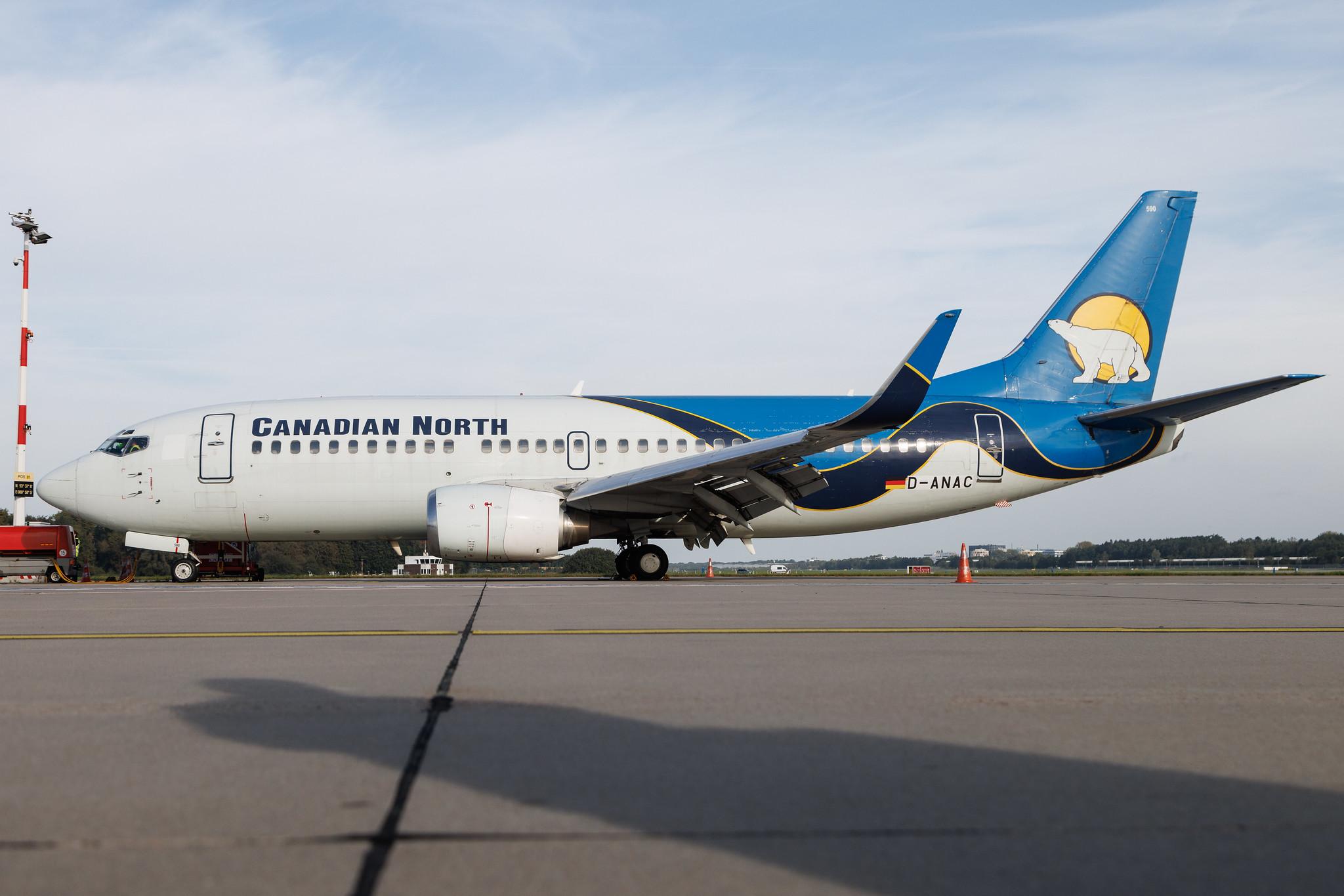 Hamburg Airport: Canadian North (5T / AKT) | Boeing 737-36Q B733 | D-ANAC | MSN 28760