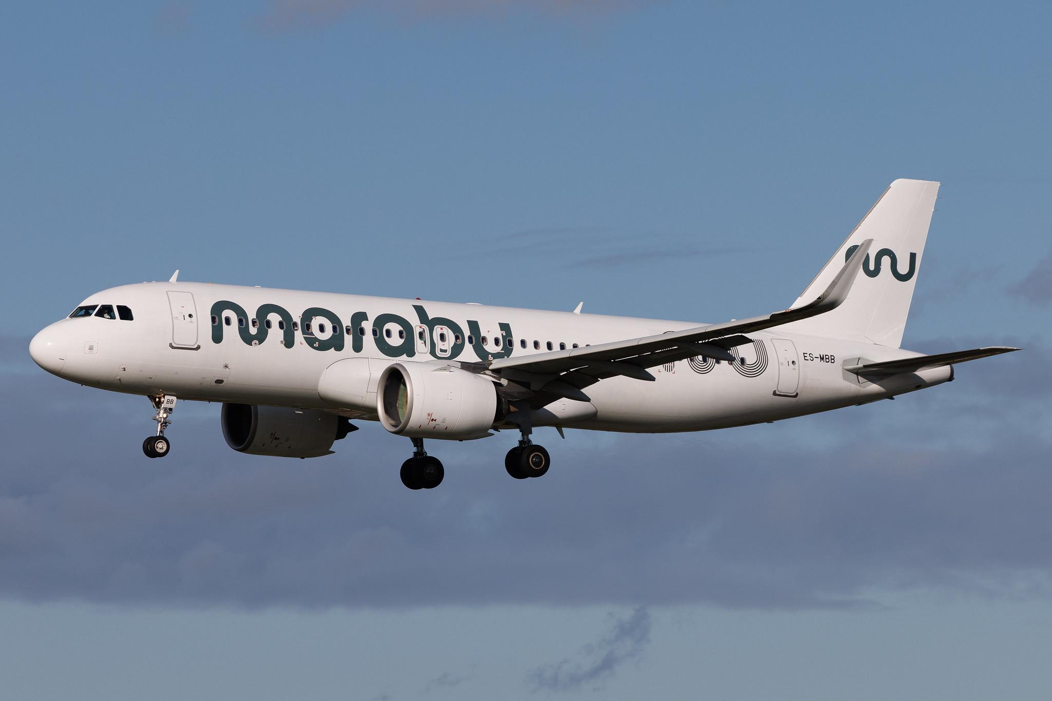 Hamburg Airport: Marabu (DI / MBU) | Airbus A320-271N A20N | ES-MBB | MSN 06914