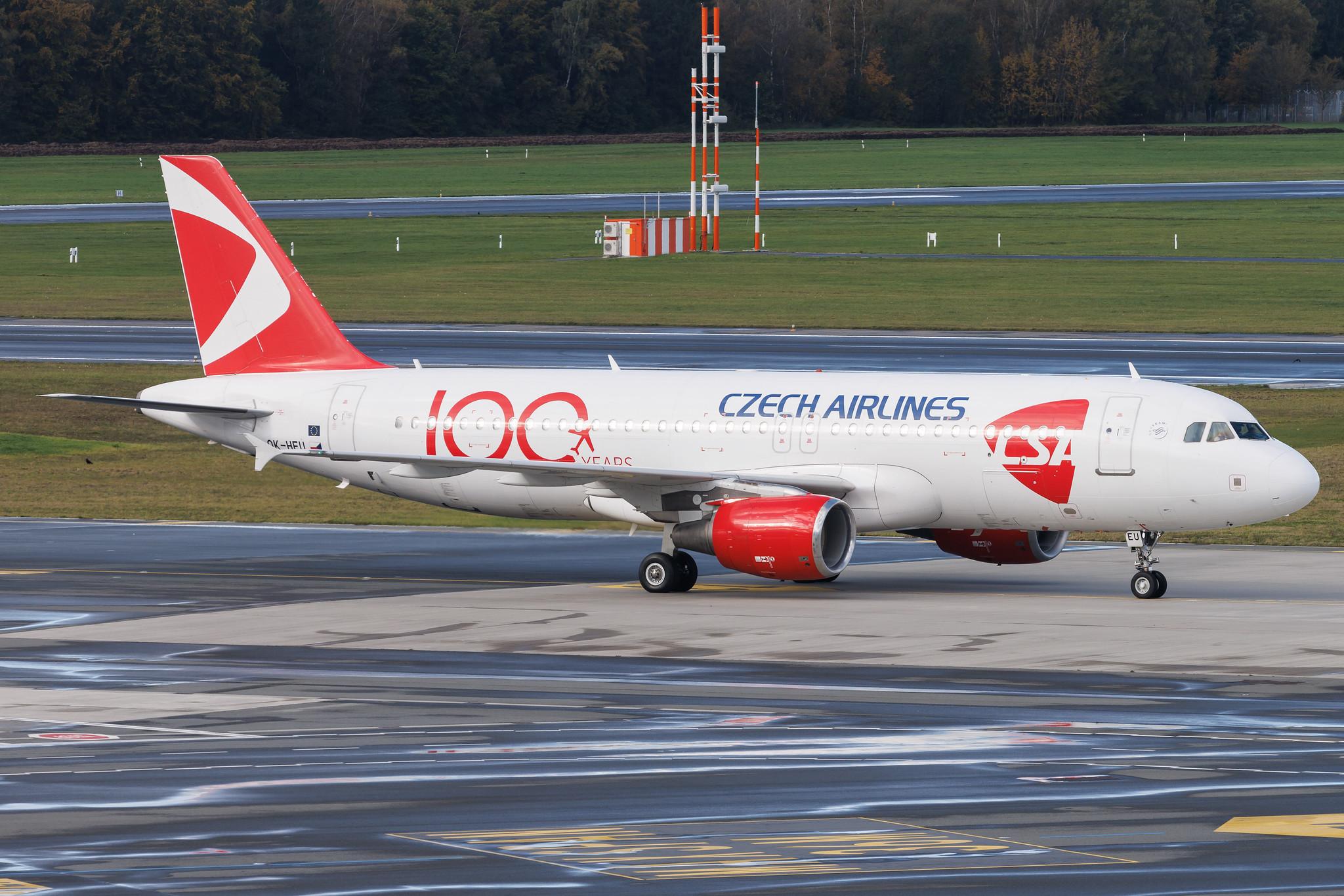 Hamburg Airport: Czech Airlines (OK / CSA) | Livery: 100 Years Livery | Airbus A320-214 A320 | OK-HEU | MSN 01885